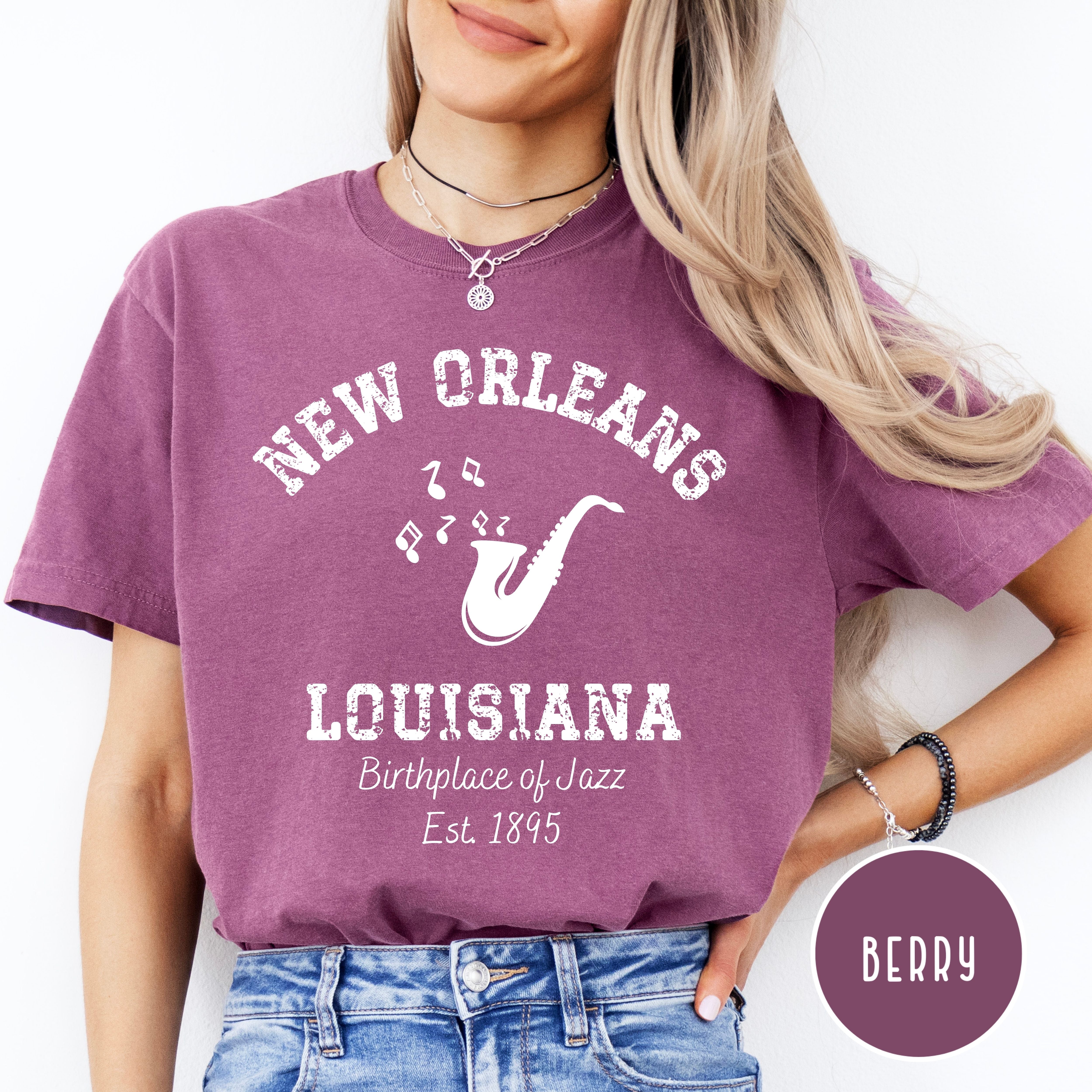 New Orleans Louisiana Birthplace of Jazz Comfort Colors® Tee