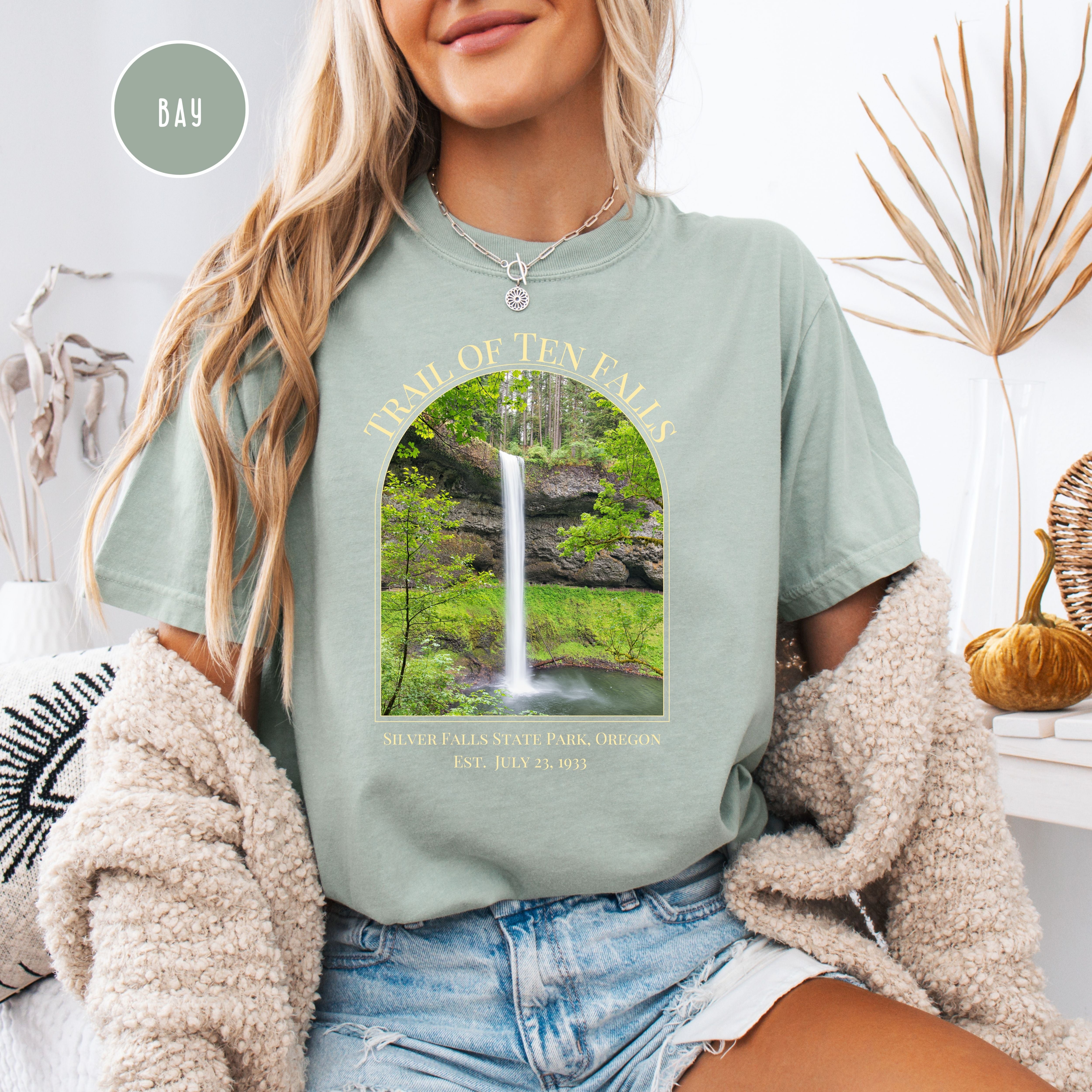 Trail of Ten Falls Silver Falls State Park Oregon, Comfort Colors® Tee