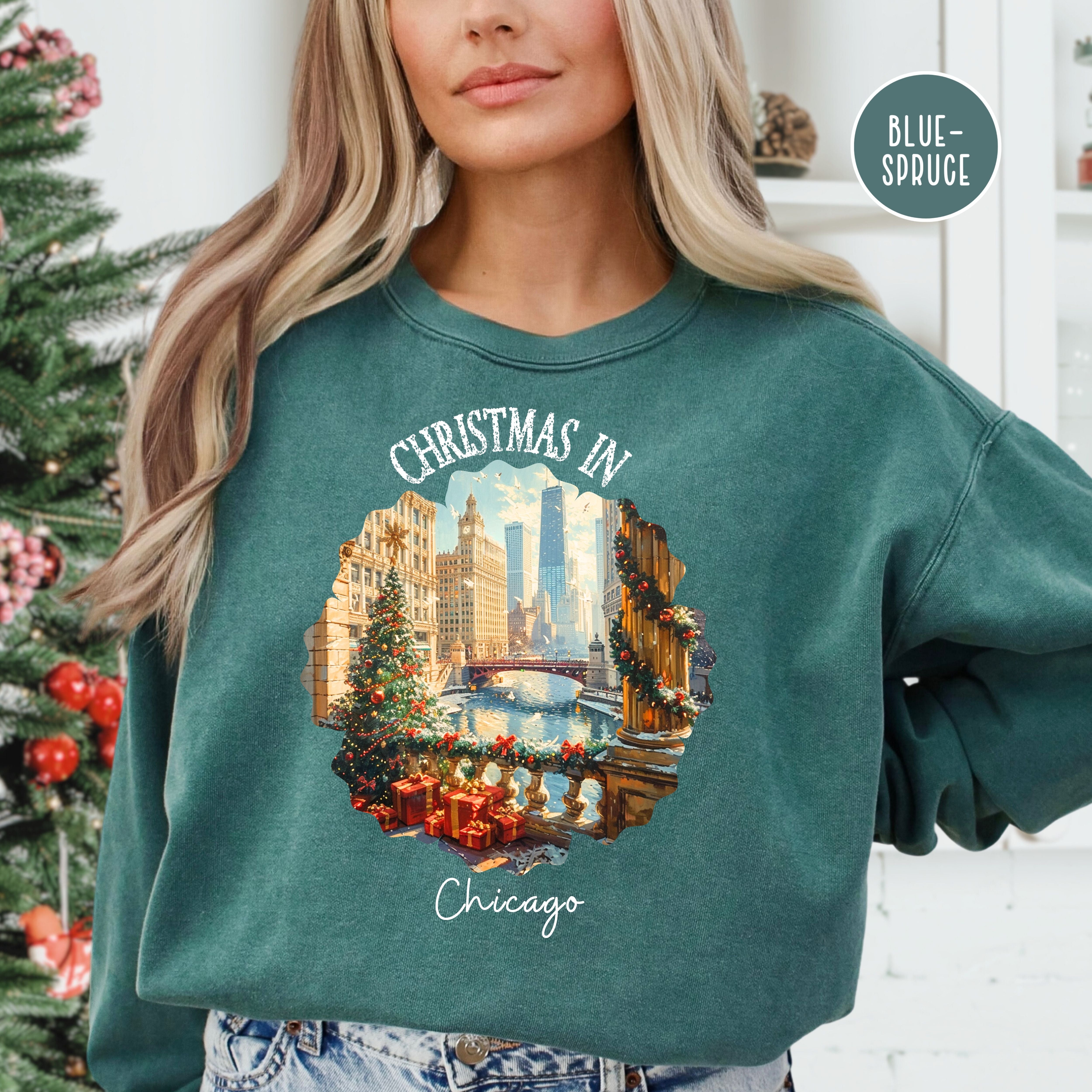 Christmas In Chicago Comfort Colors® Sweatshirt