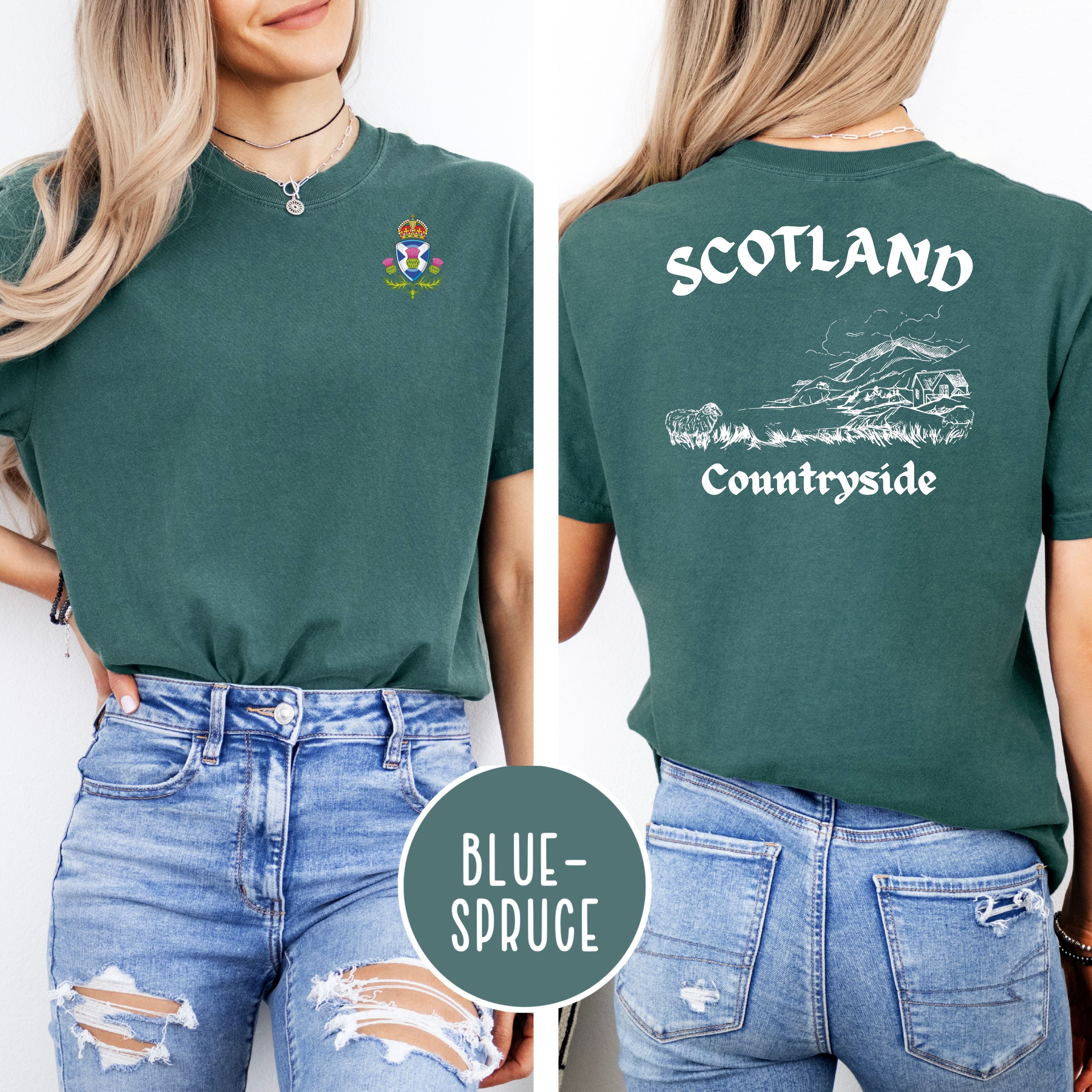 Scotland Countryside Comfort Colors® Scottish Highlands Tee