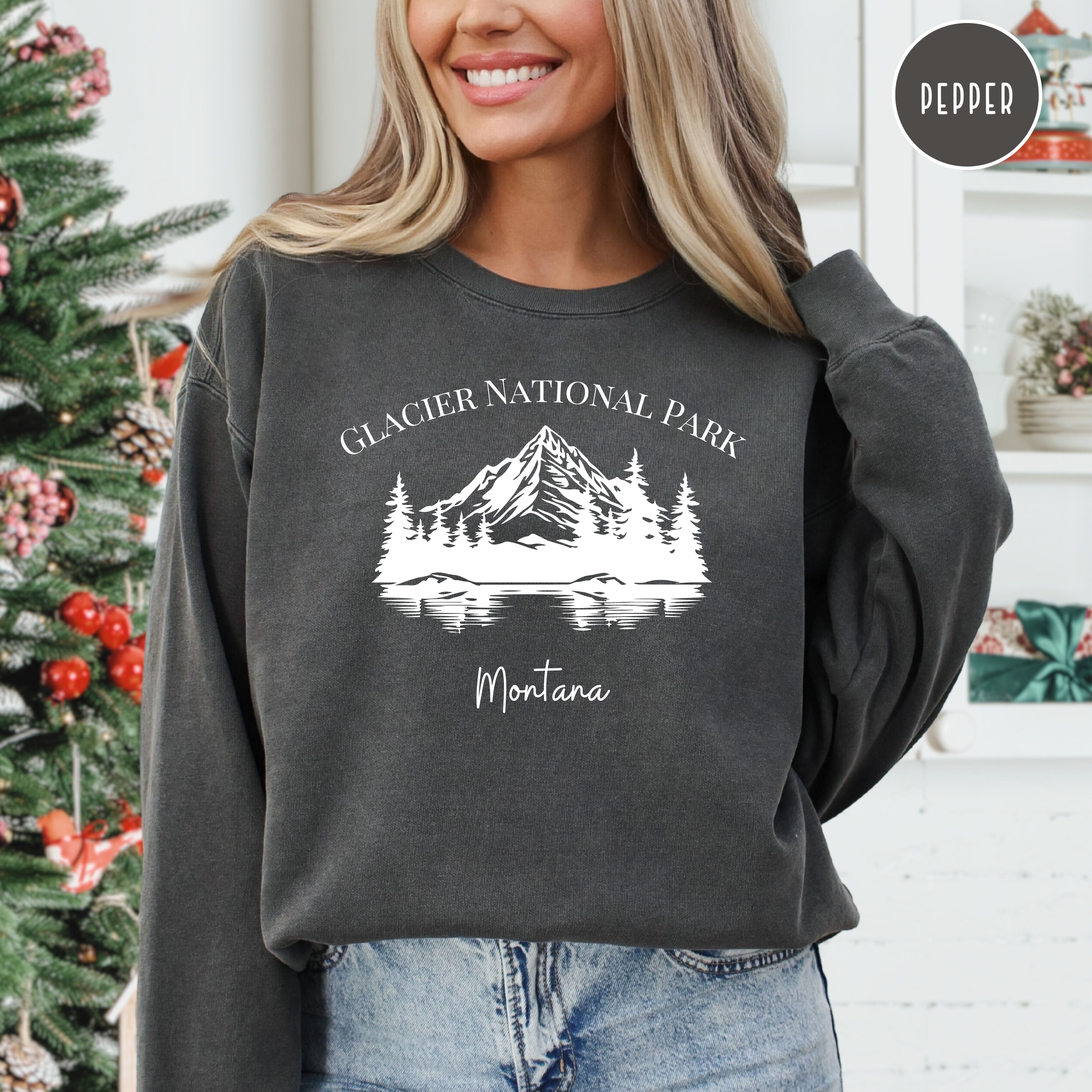 Glacier National Park Grunge Comfort Colors® Sweatshirt