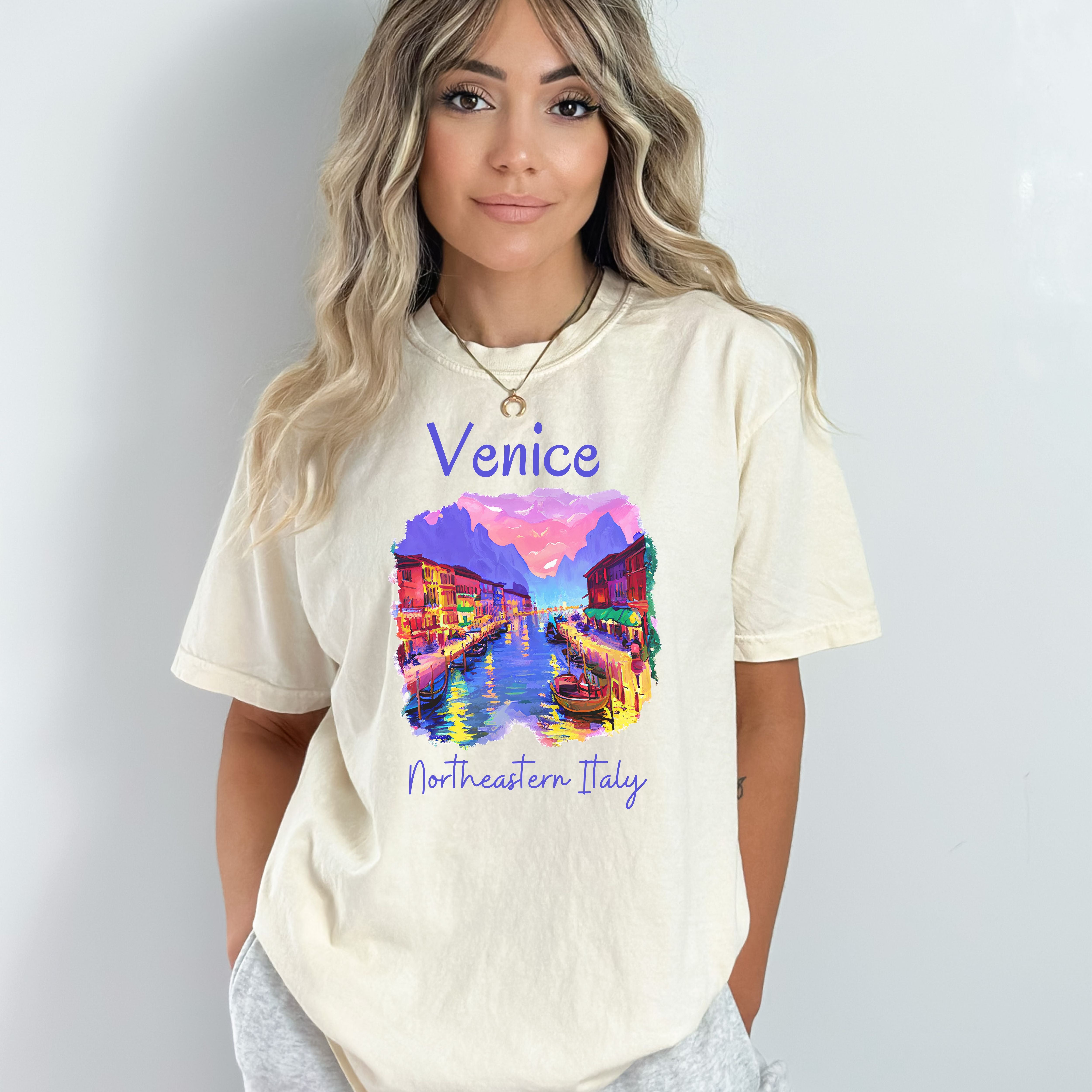 Italy Vacation Gift, Venice Italy Comfort Colors T-Shirt, Venice Gift for Italy Lover