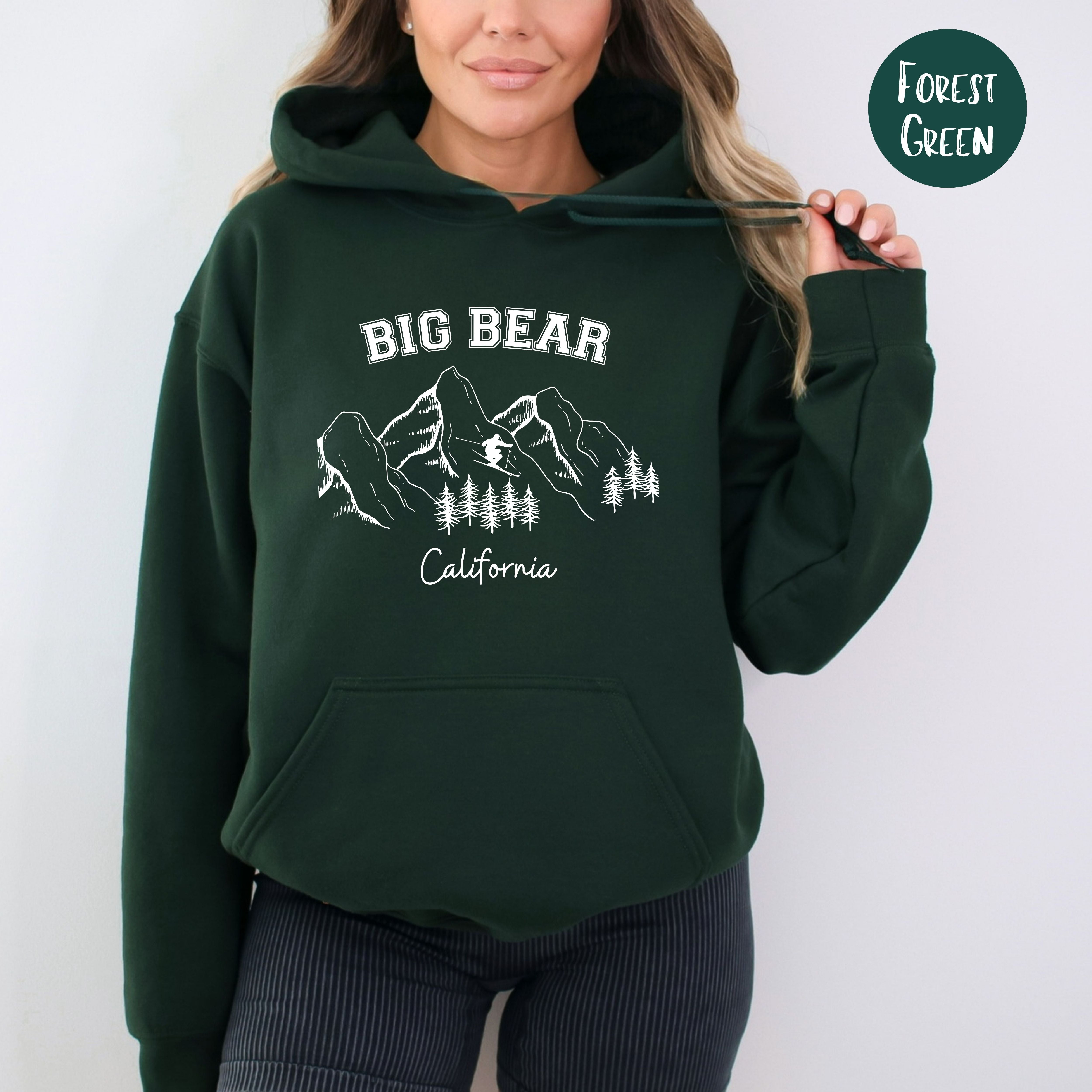 Big Bear California Unisex Ski Vacation Pullover Hoodie