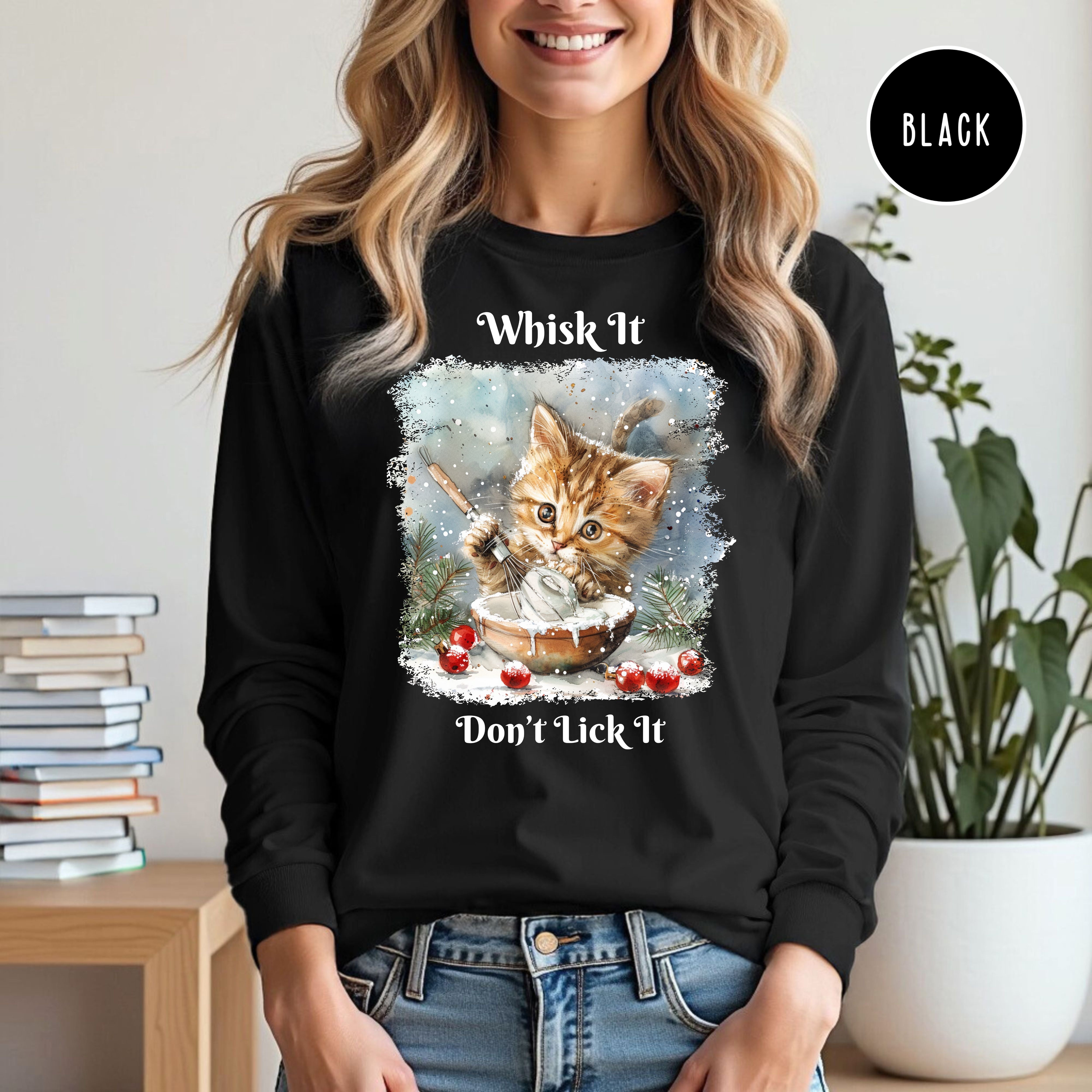 Christmas Season Funny Cat Lover Long Sleeve Tee