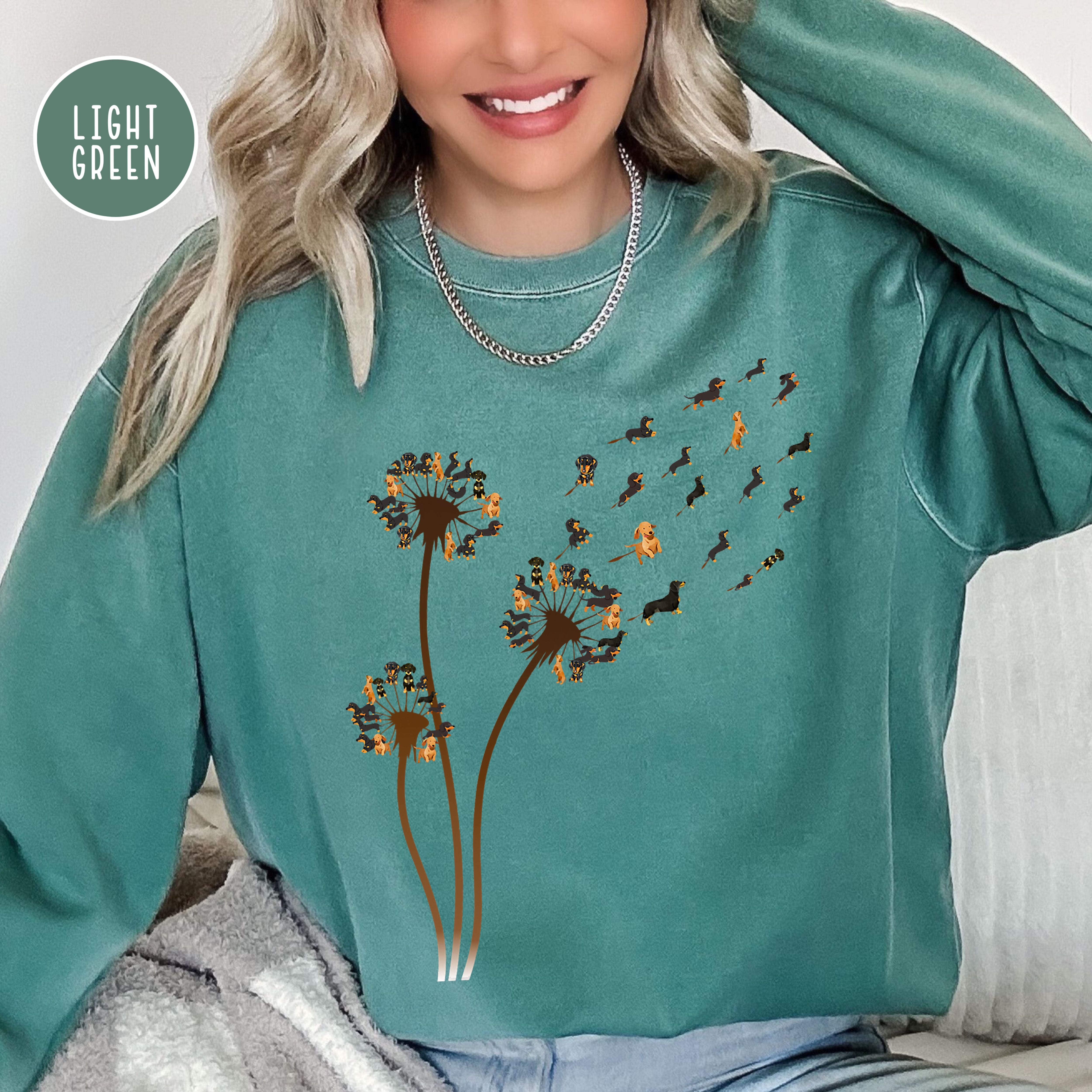 Doxie Dandelion Comfort Colors® Sweatshirt