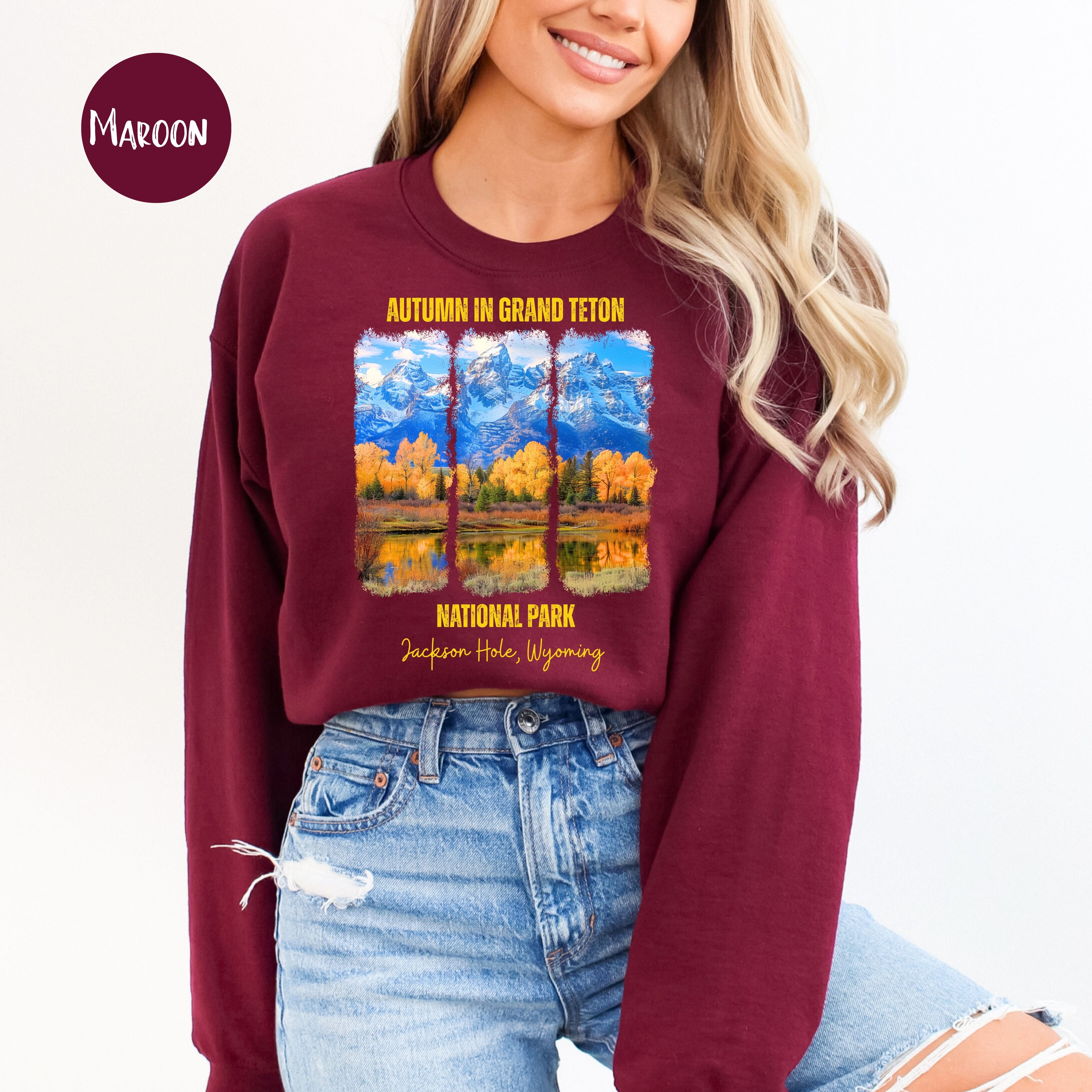 Grand Teton National Park Adult Unisex Sweatshirt