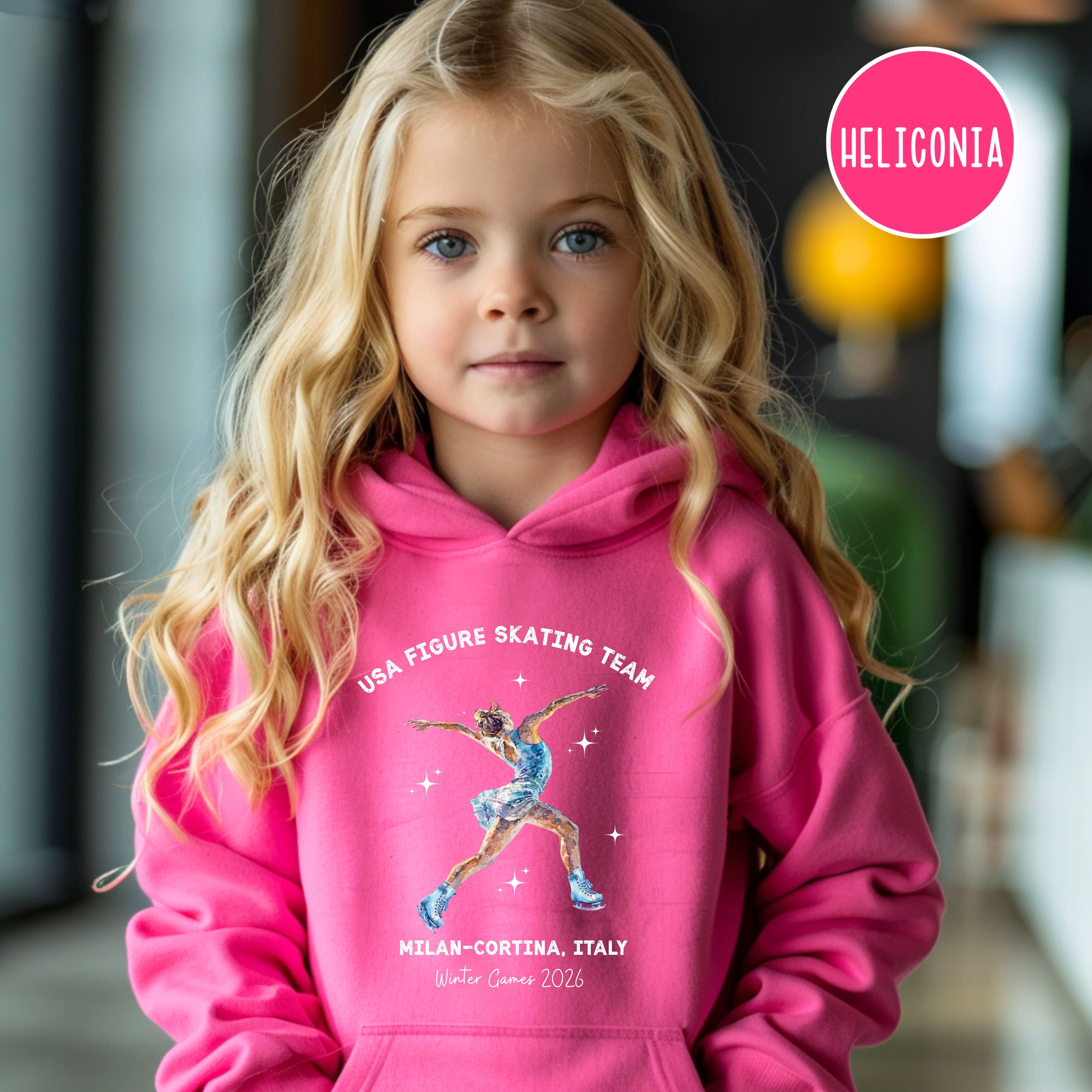 Milano Cortina 2026 USA Figure Skating Team Children's Pullover Hoodie