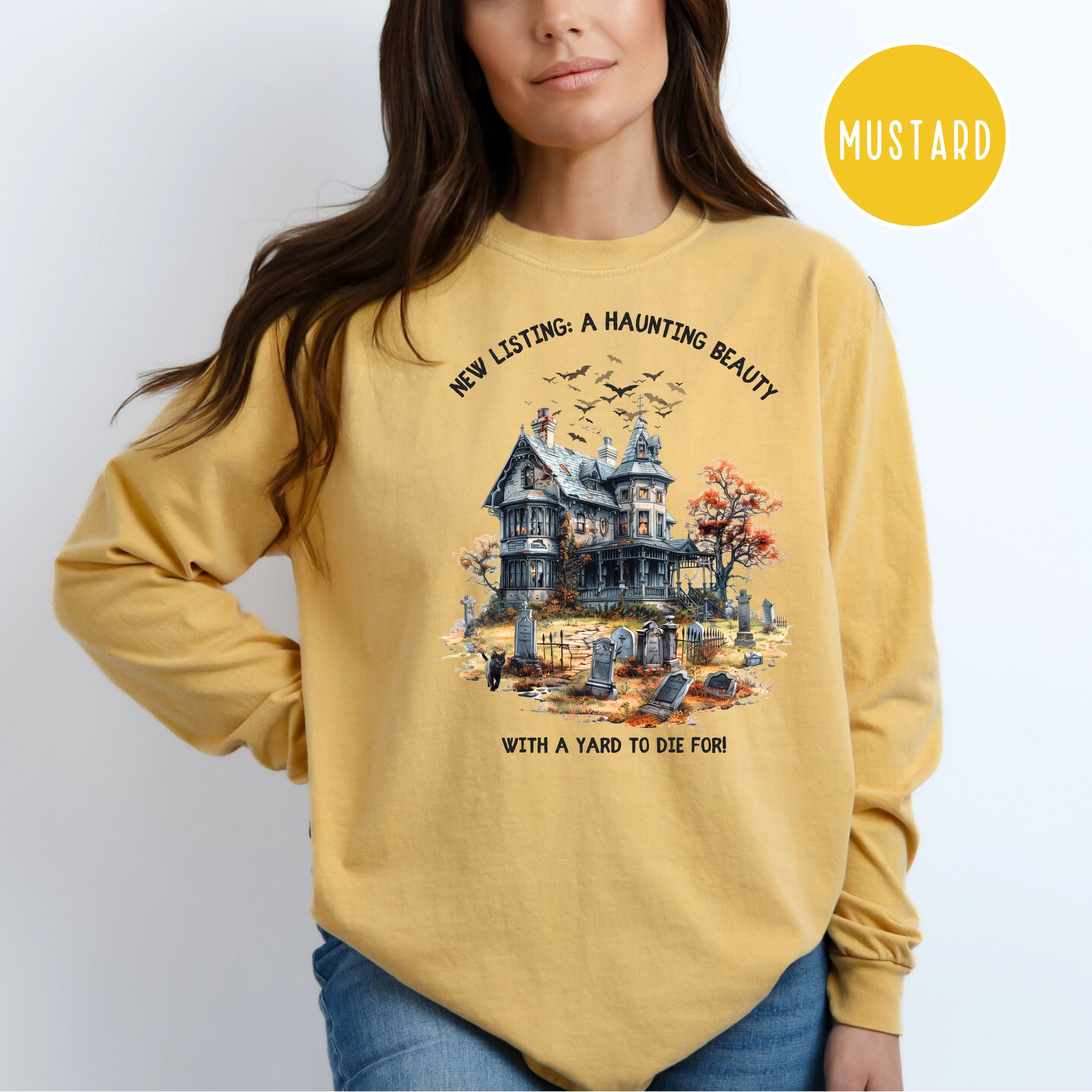 Real Estate Agent Halloween Comfort Colors® Long Sleeve Tee