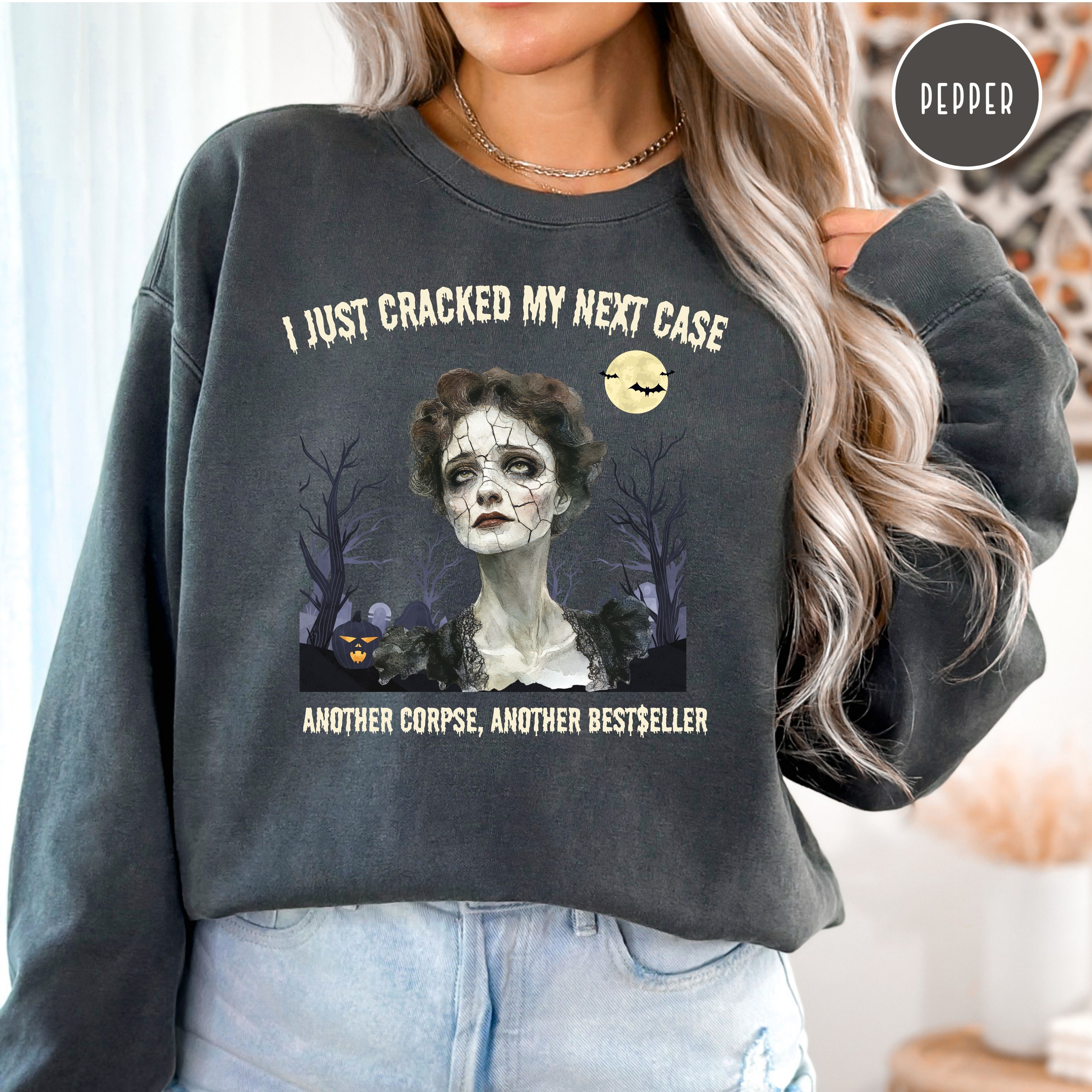 Murder Mystery Writer Comfort Colors Halloween Sweatshirt Gift