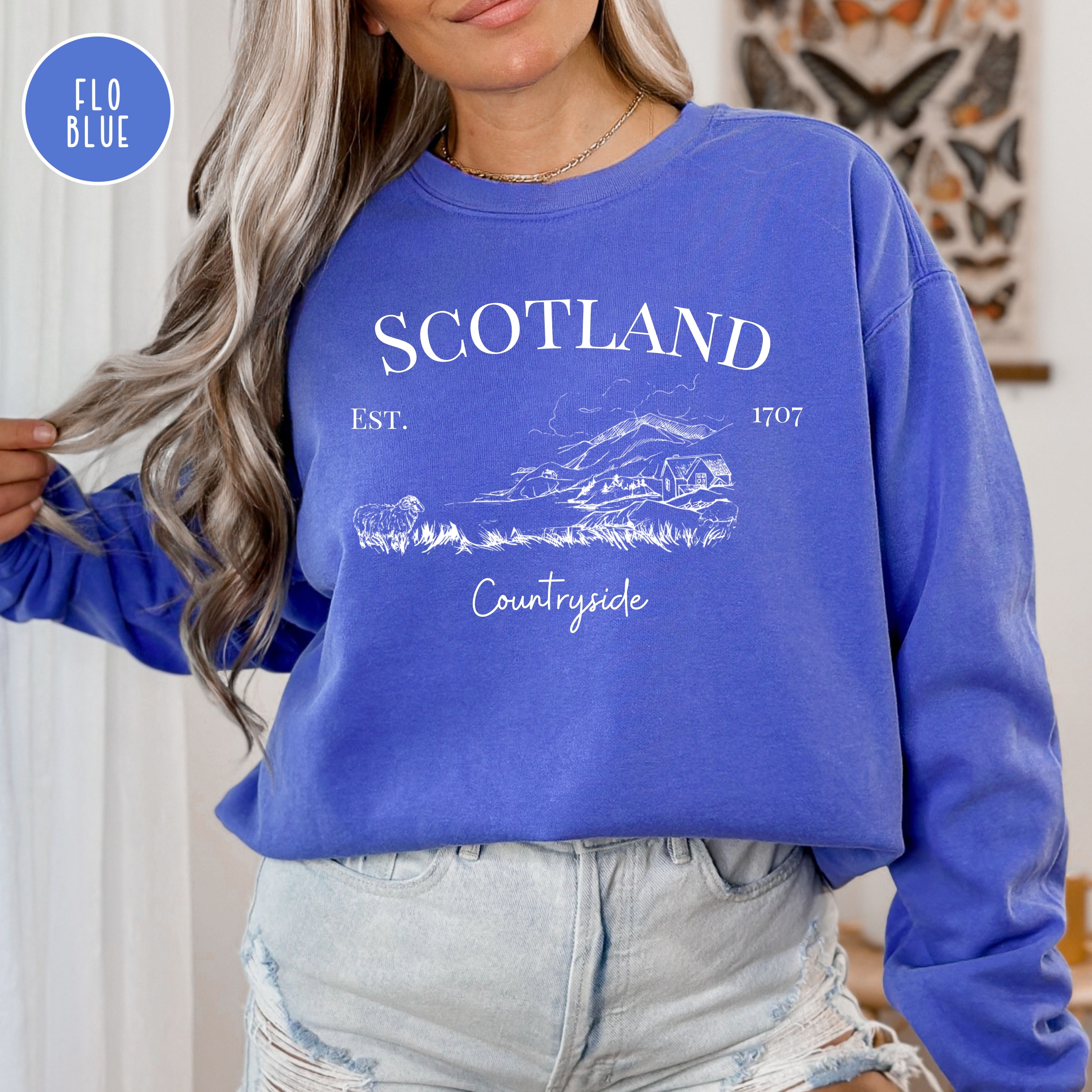 Scotland Countryside Comfort Colors® Sweatshirt