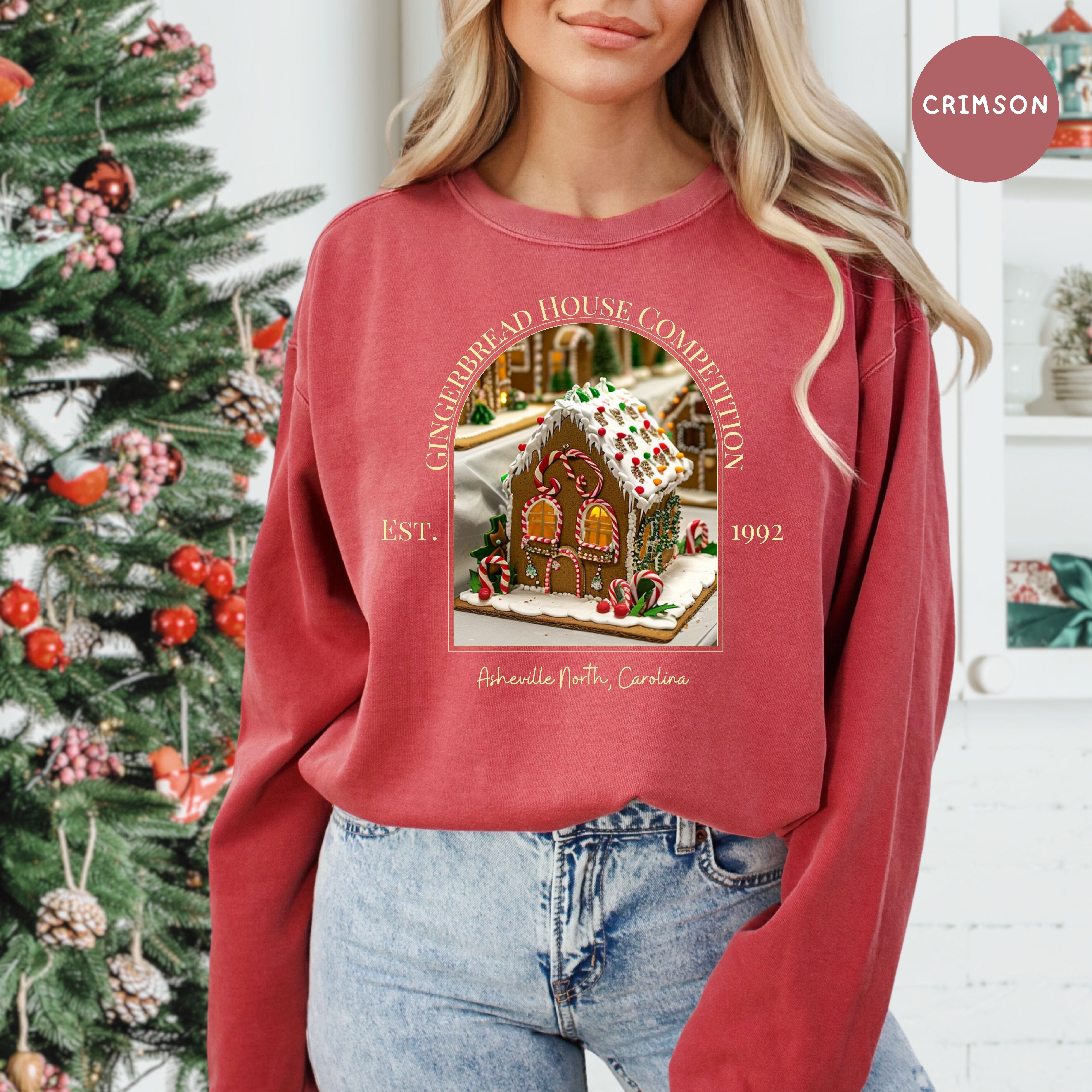 Asheville North Carolina Gingerbread House Competition Comfort Colors® Sweatshirt