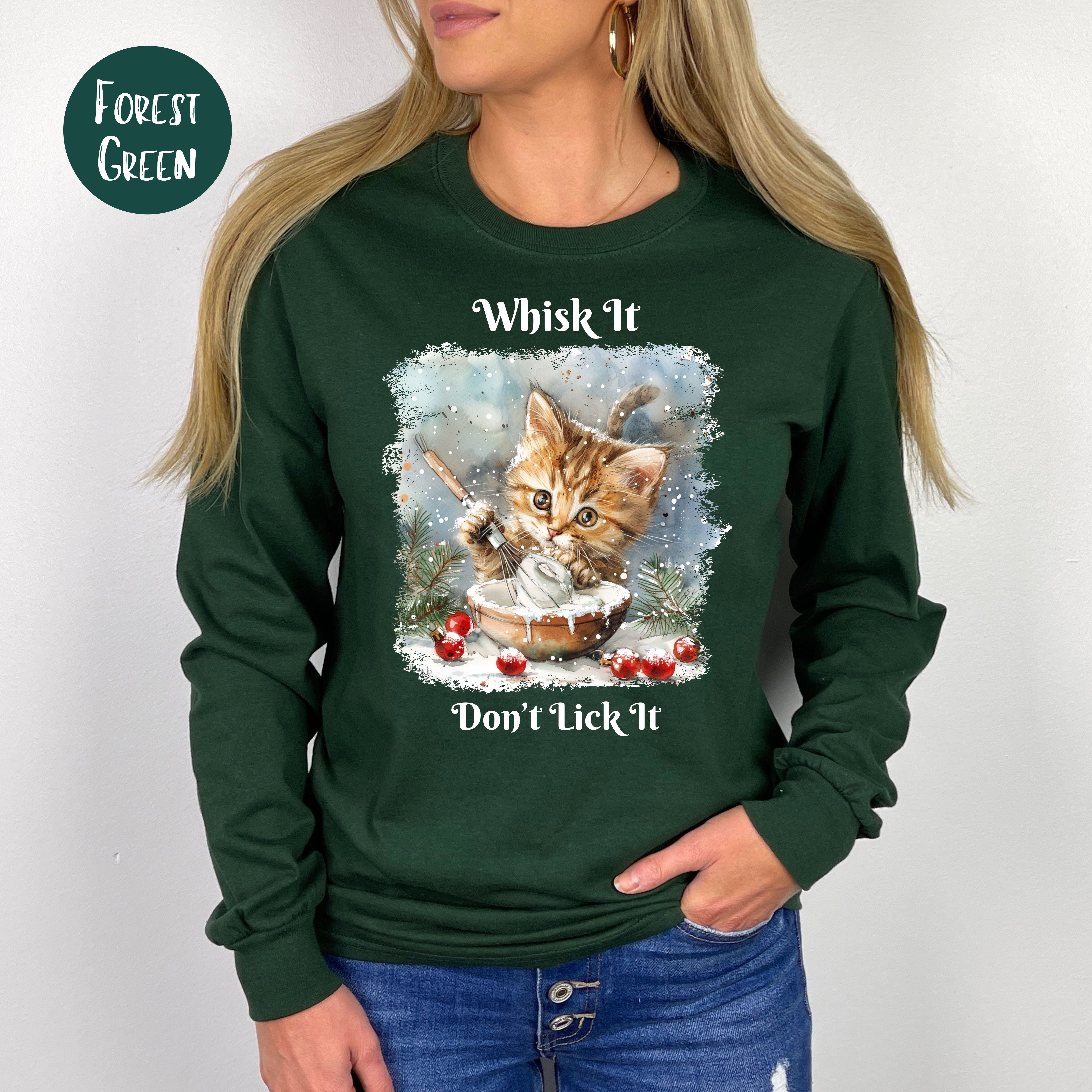 Christmas Season Funny Cat Lover Long Sleeve Tee