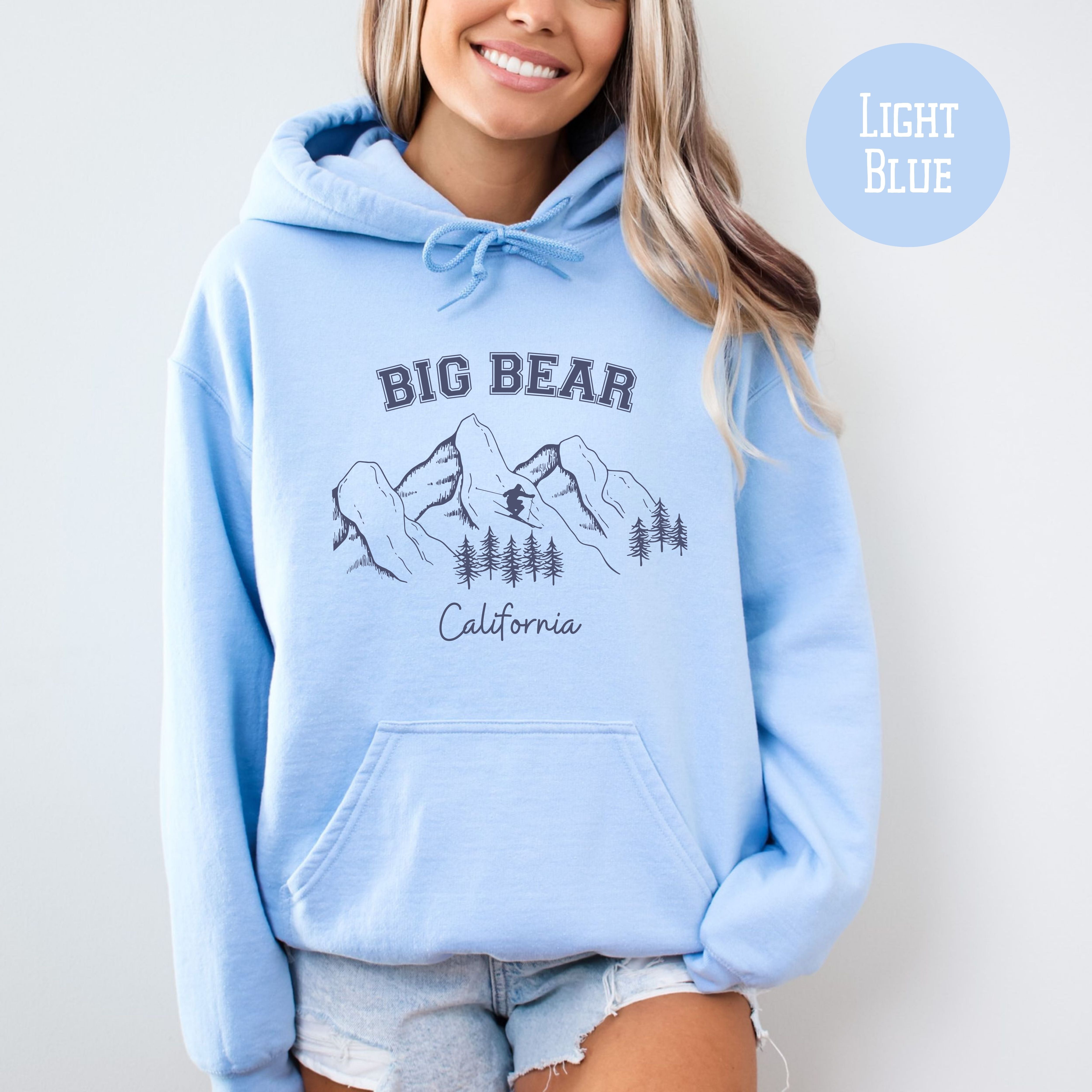 Big Bear California Unisex Ski Vacation Pullover Hoodie