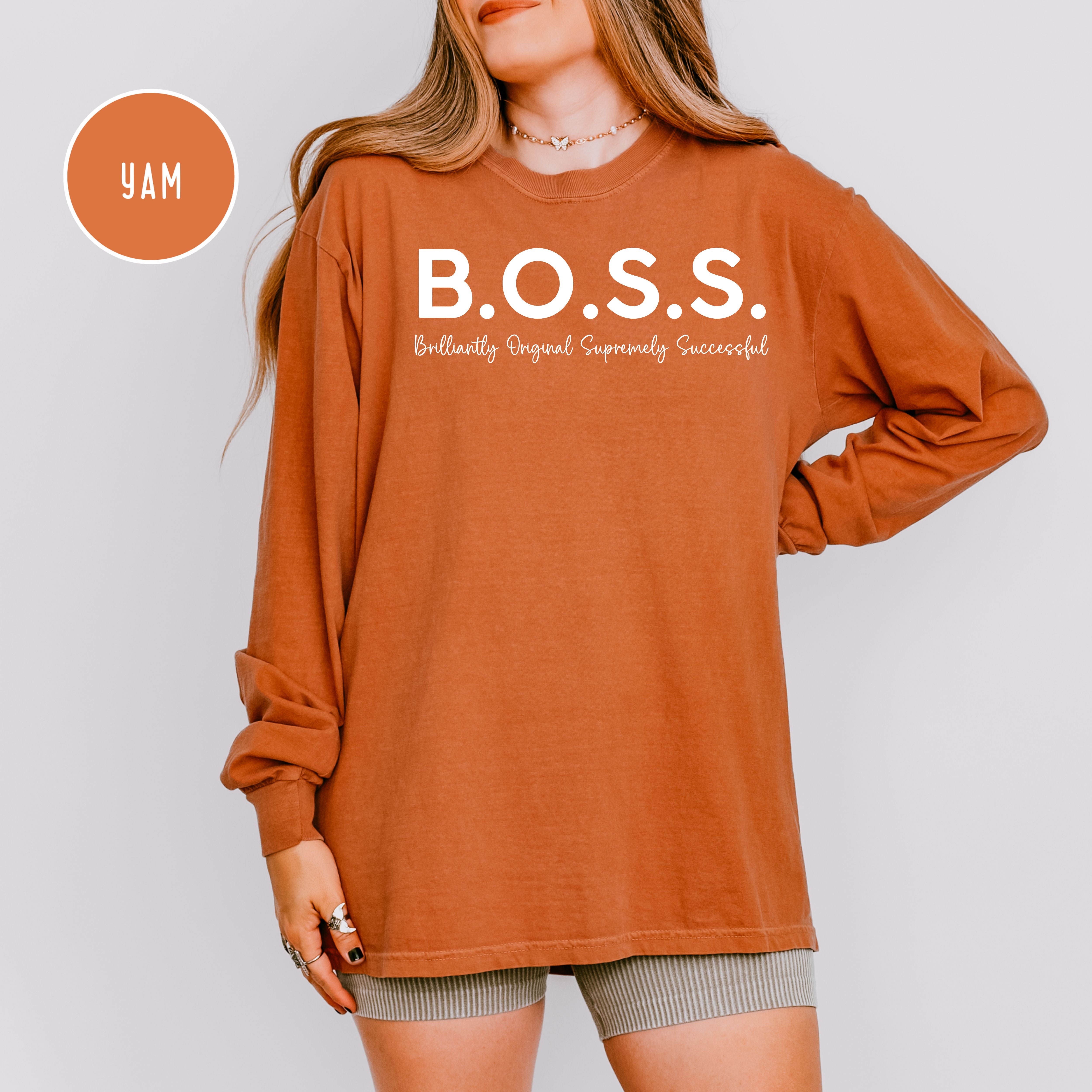 Boss Women Empowerment Long Sleeve Comfort Colors Tee