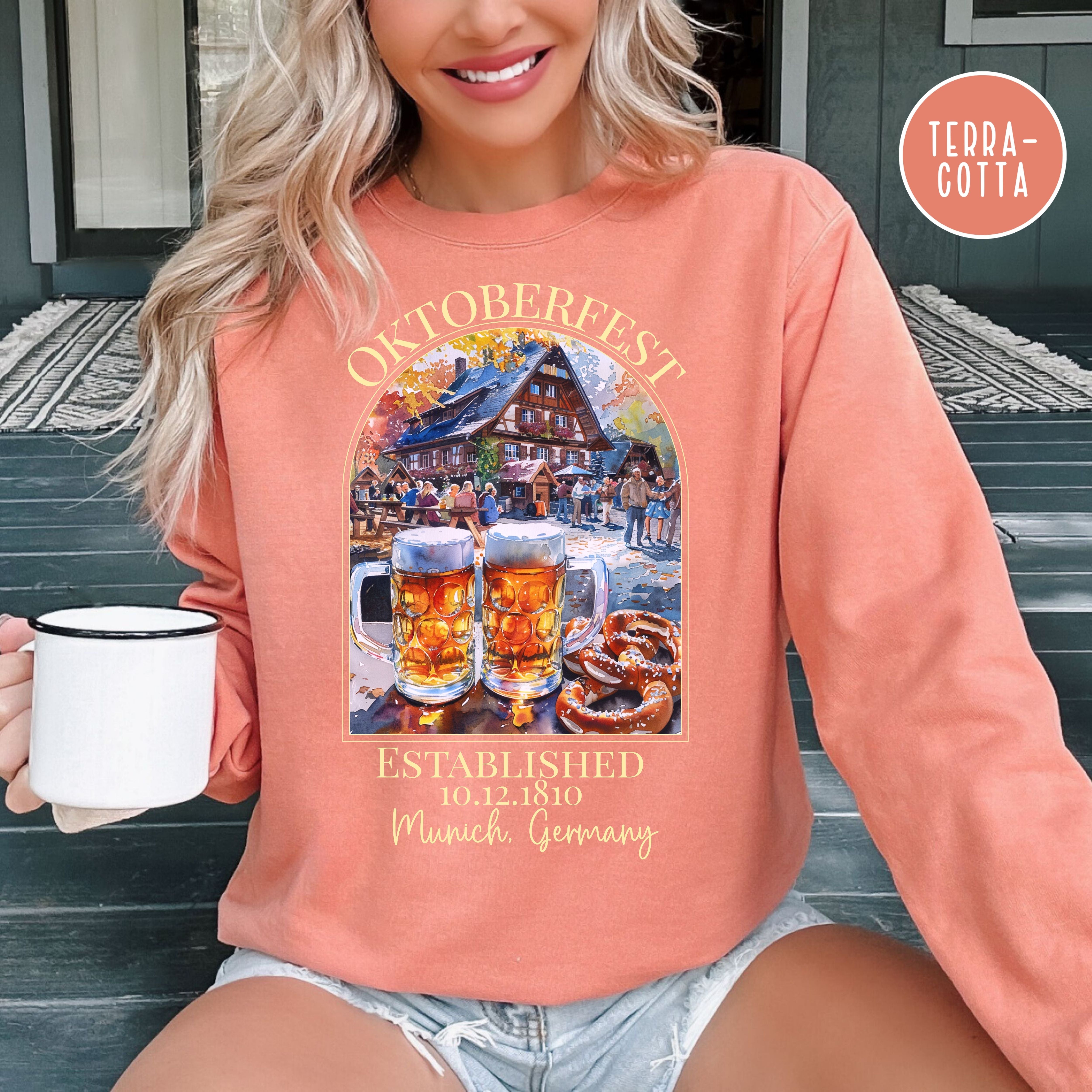 Oktoberfest Celebration Comfort Colors Adult Unisex Gift Sweatshirt