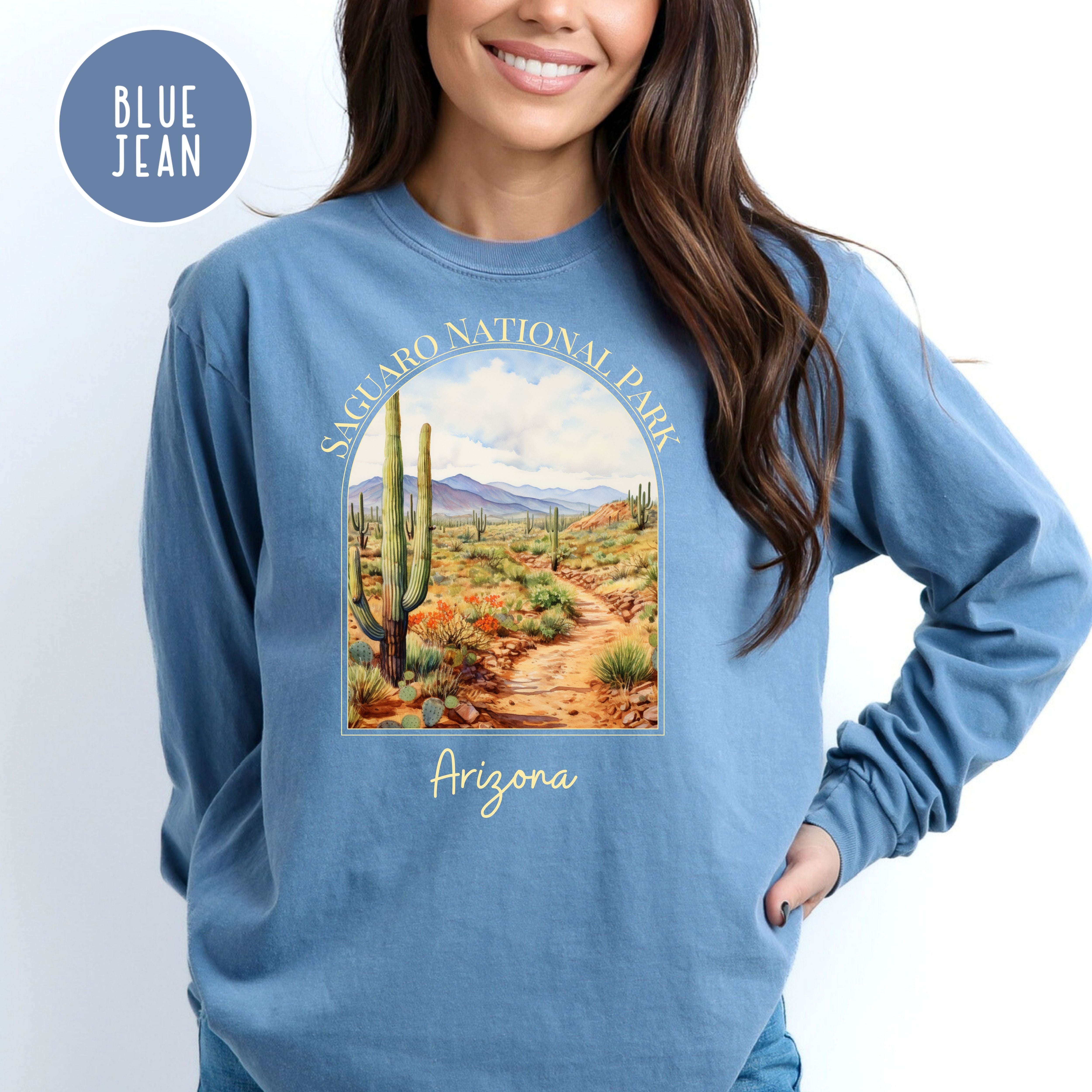 Saguaro National Park Comfort Colors® Long Sleeve Adult Unisex Tee