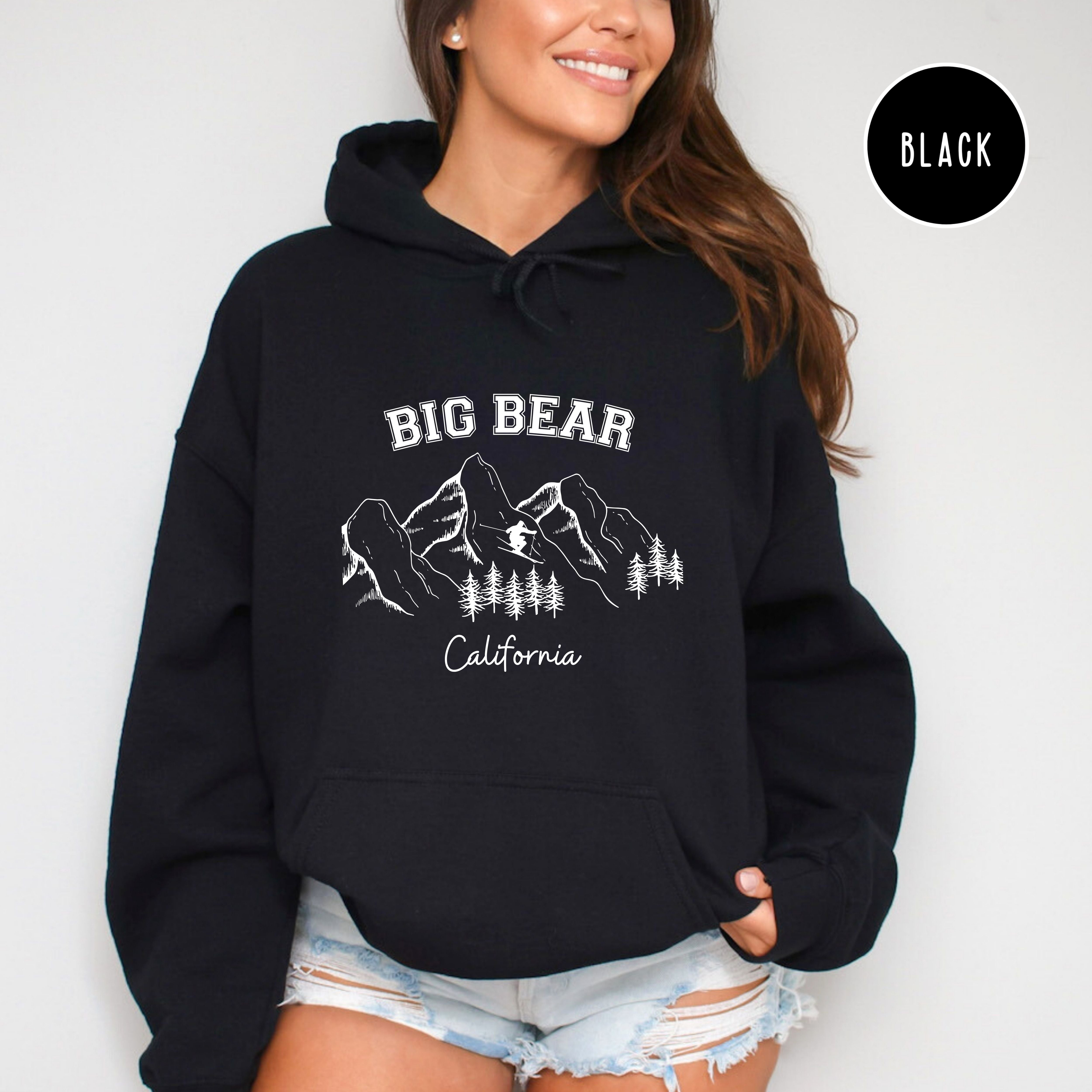 Big Bear California Unisex Ski Vacation Pullover Hoodie