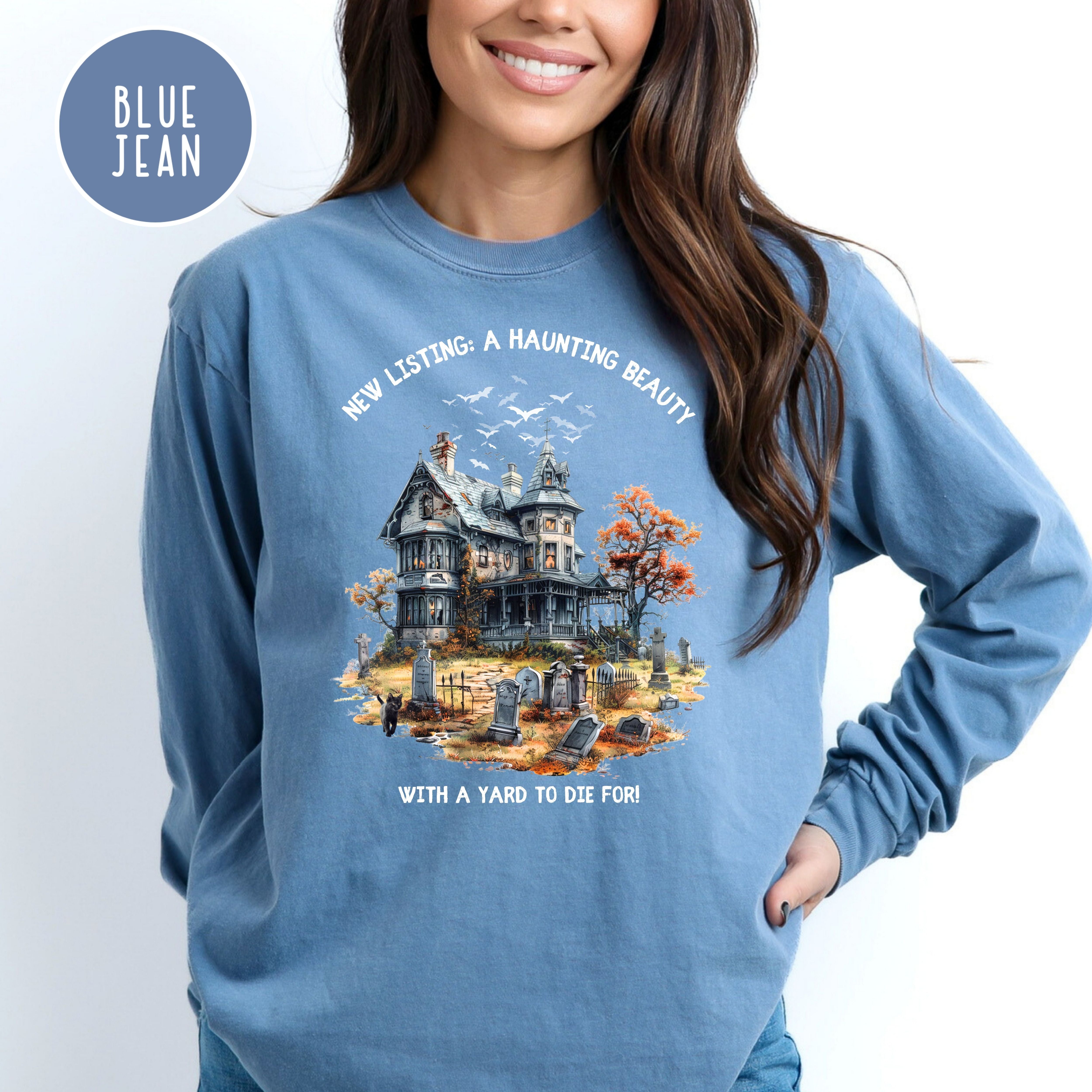 Real Estate Agent Halloween Comfort Colors® Long Sleeve Tee