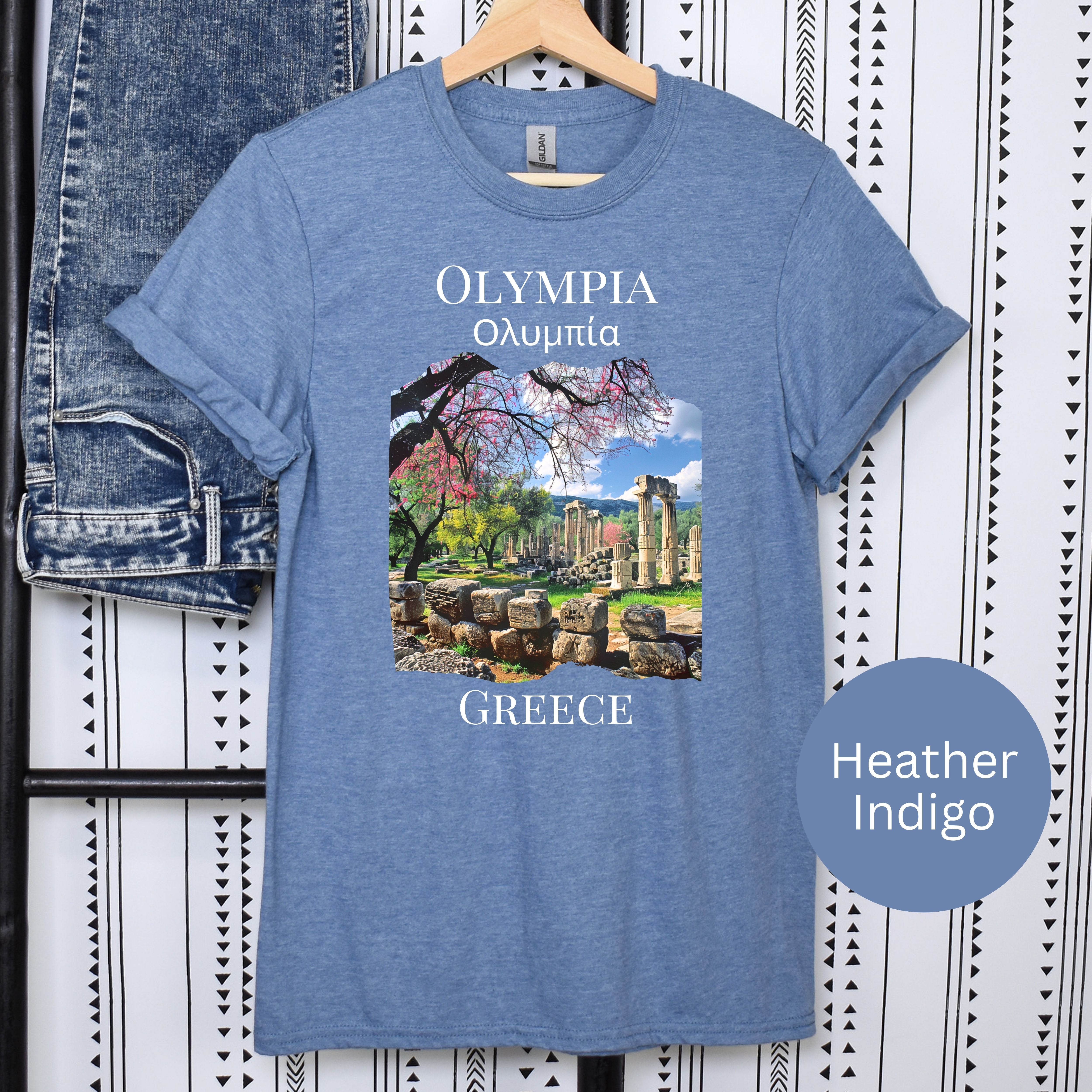 Olympia Greece Vacation Soft-Style Adult Unisex Tee