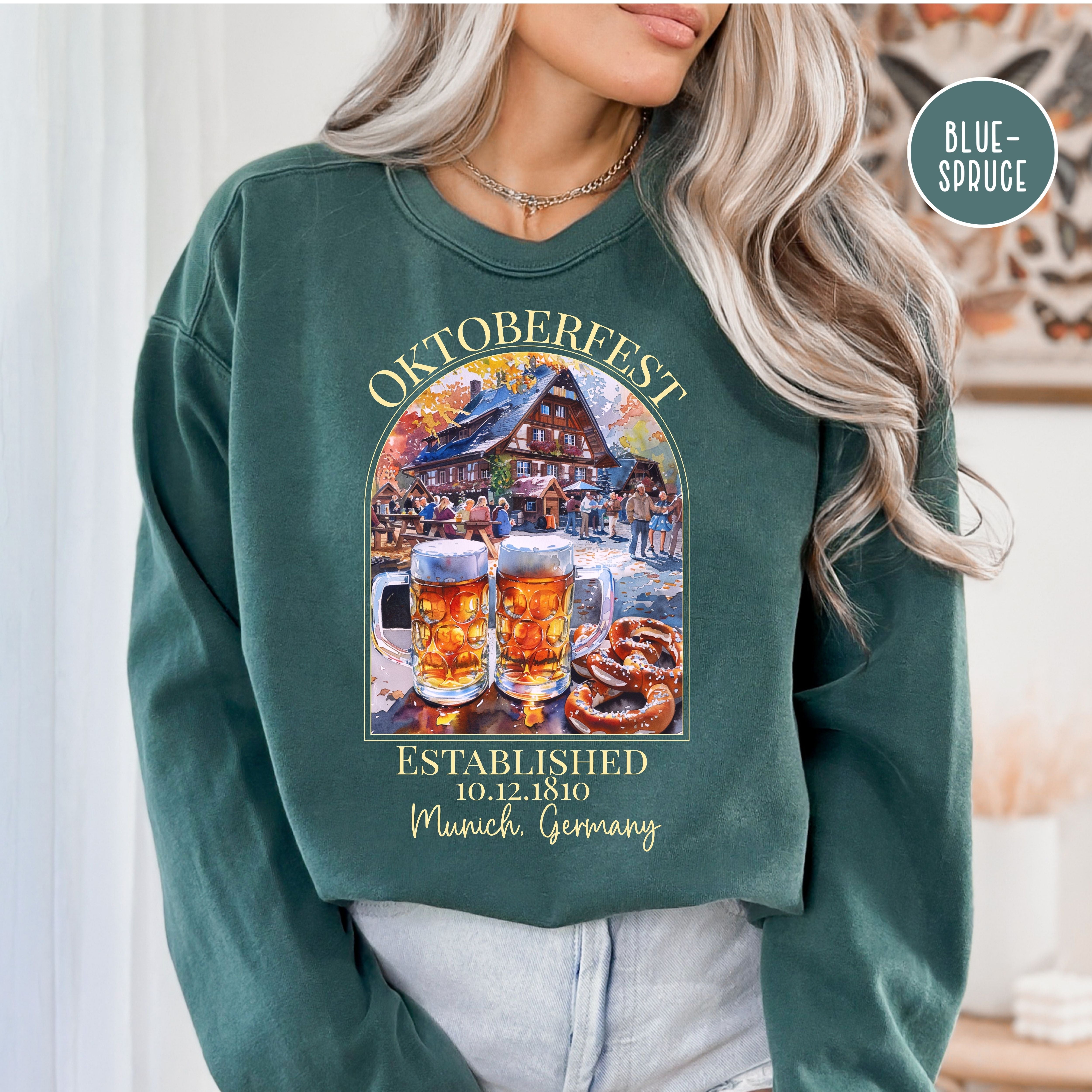 Oktoberfest Celebration Comfort Colors Adult Unisex Gift Sweatshirt