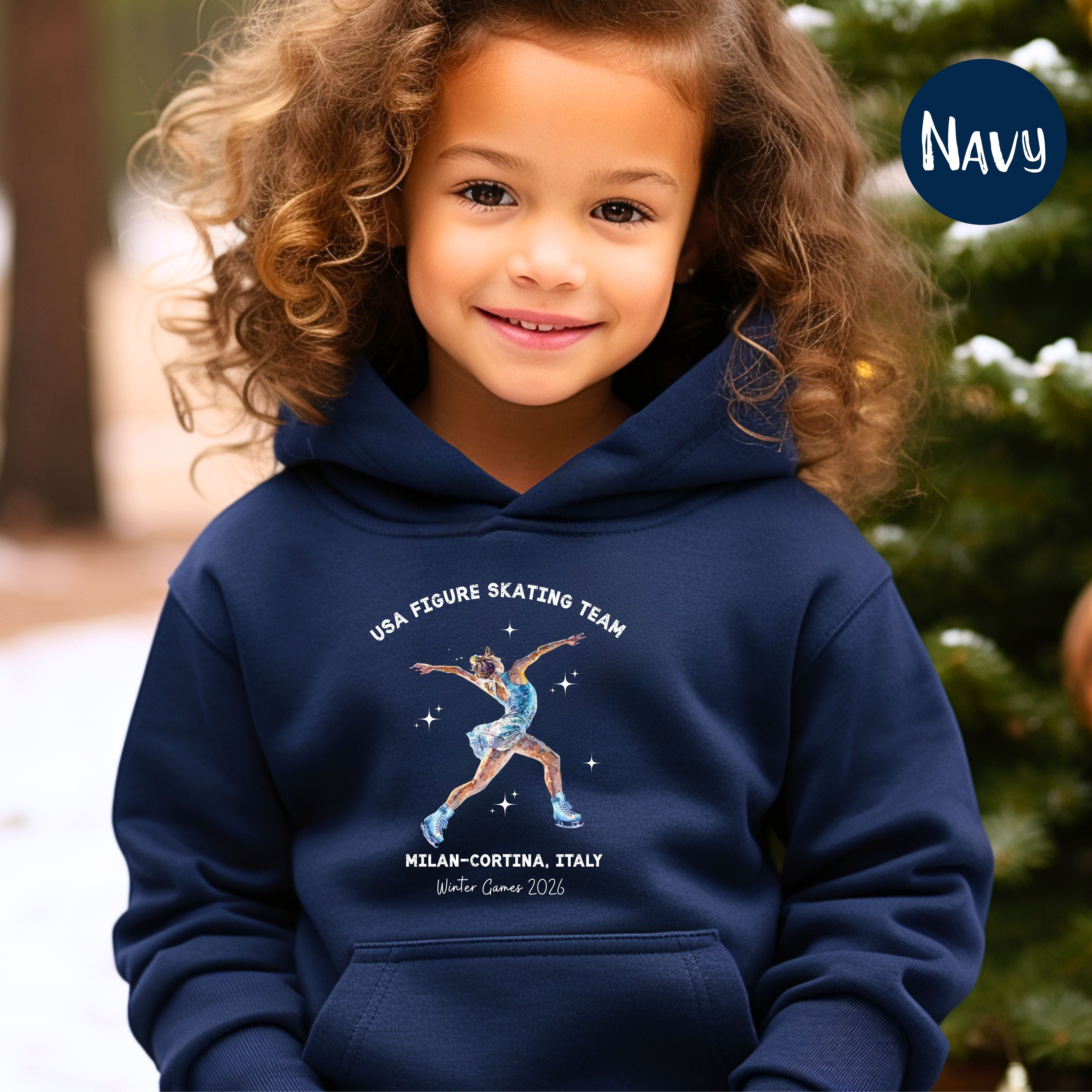 Milano Cortina 2026 USA Figure Skating Team Children's Pullover Hoodie