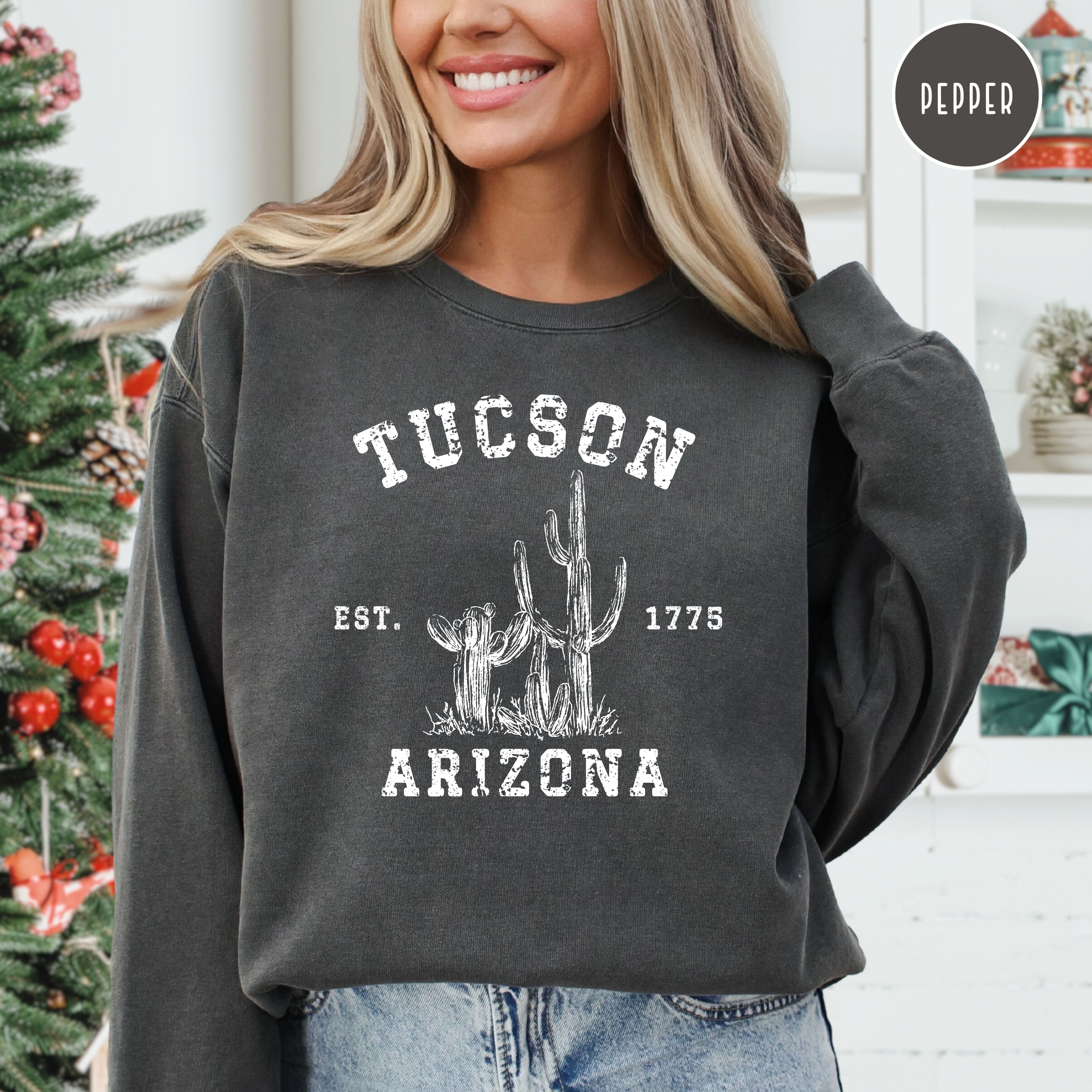 Tucson Arizona Grunge Style Comfort Colors® Sweatshirt