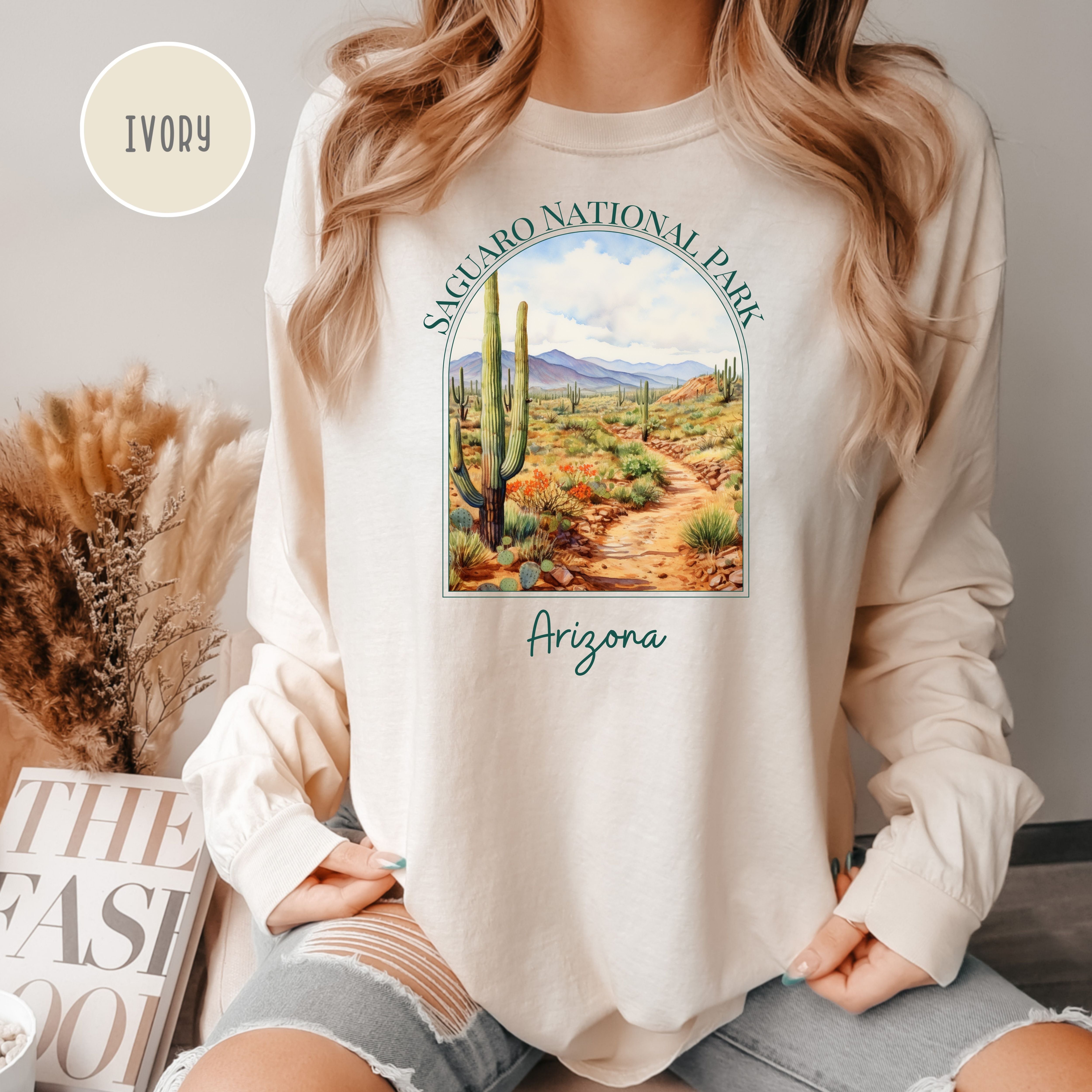 Saguaro National Park Comfort Colors® Long Sleeve Adult Unisex Tee