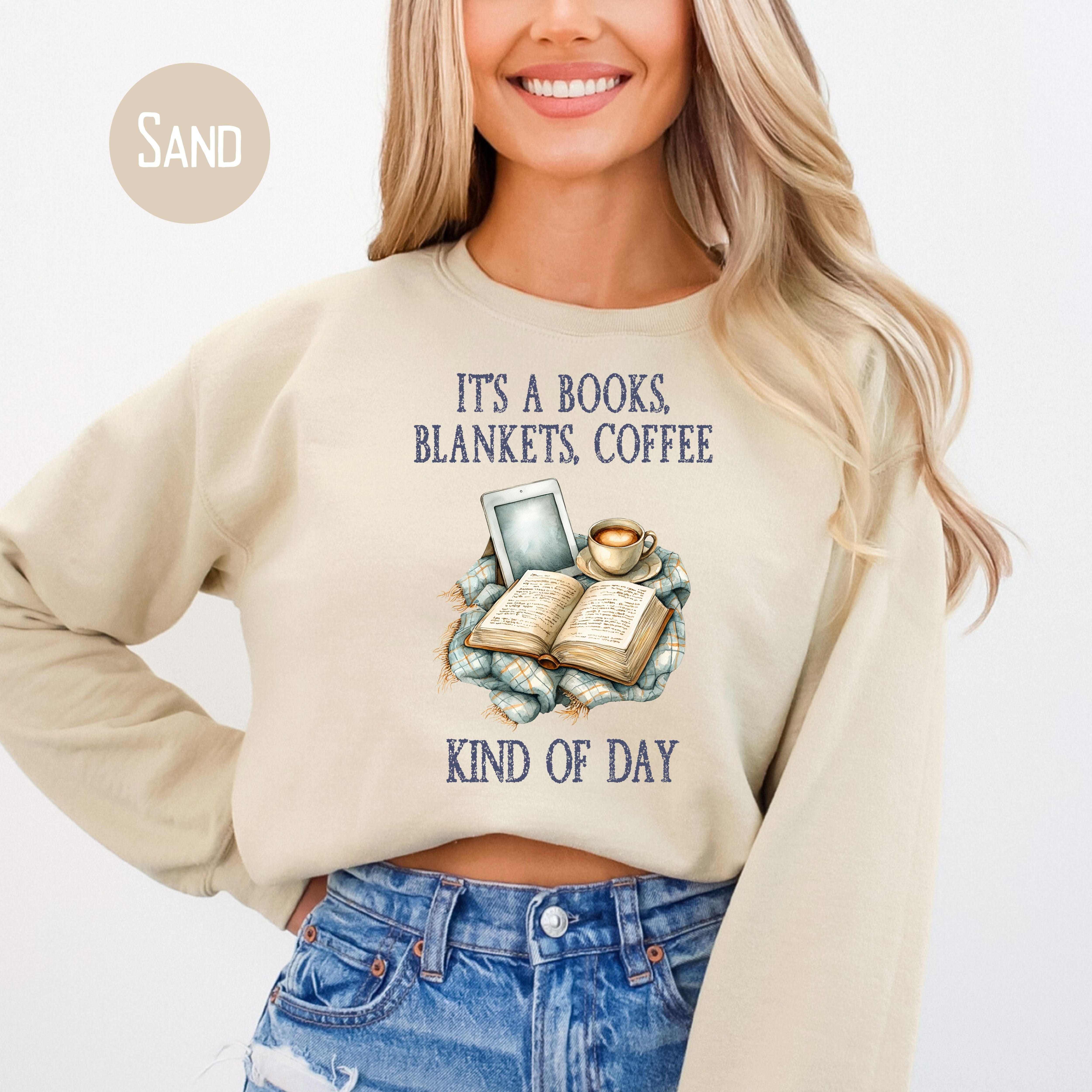 Cozy Weather Sweatshirt, Book Lover Gift
