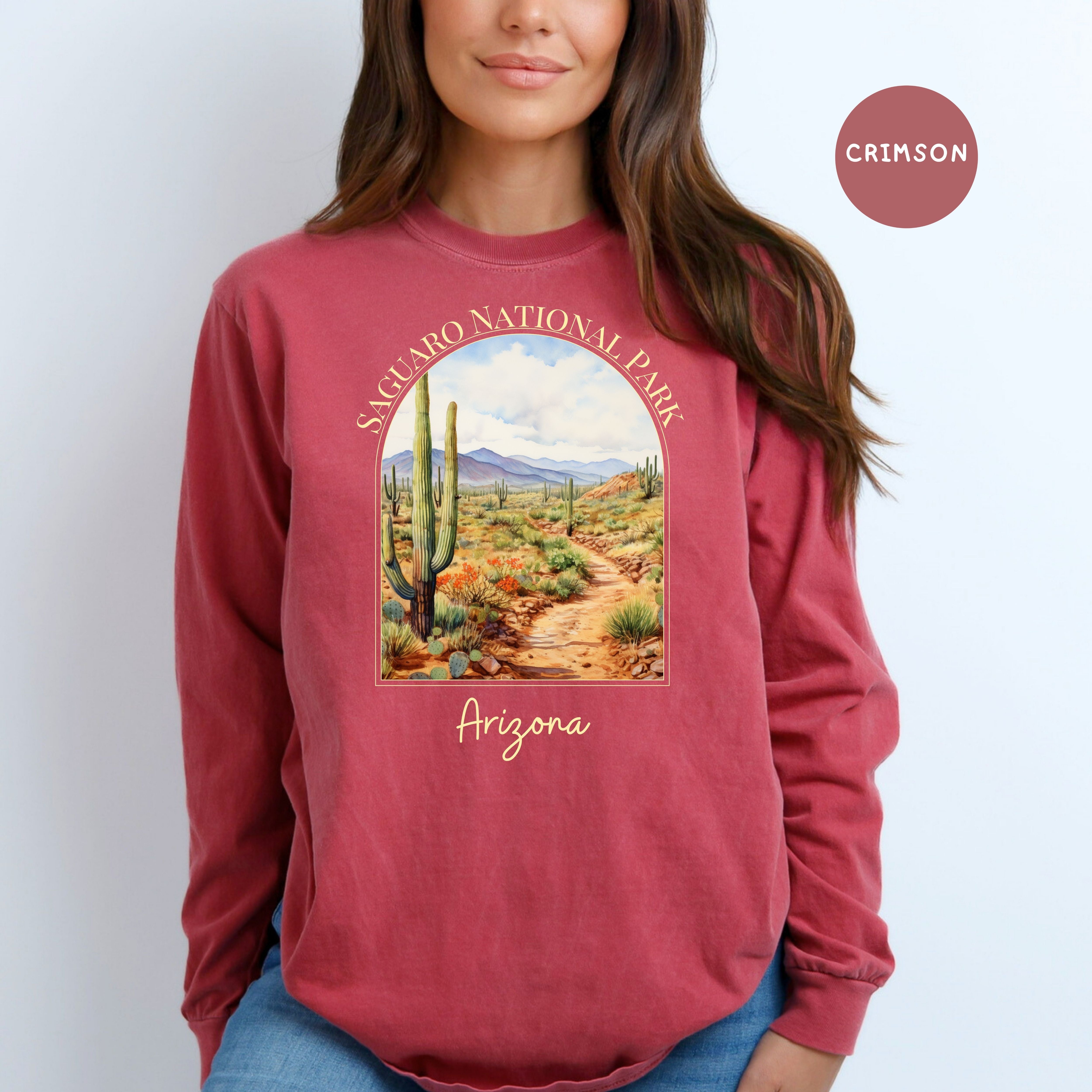 Saguaro National Park Comfort Colors® Long Sleeve Adult Unisex Tee