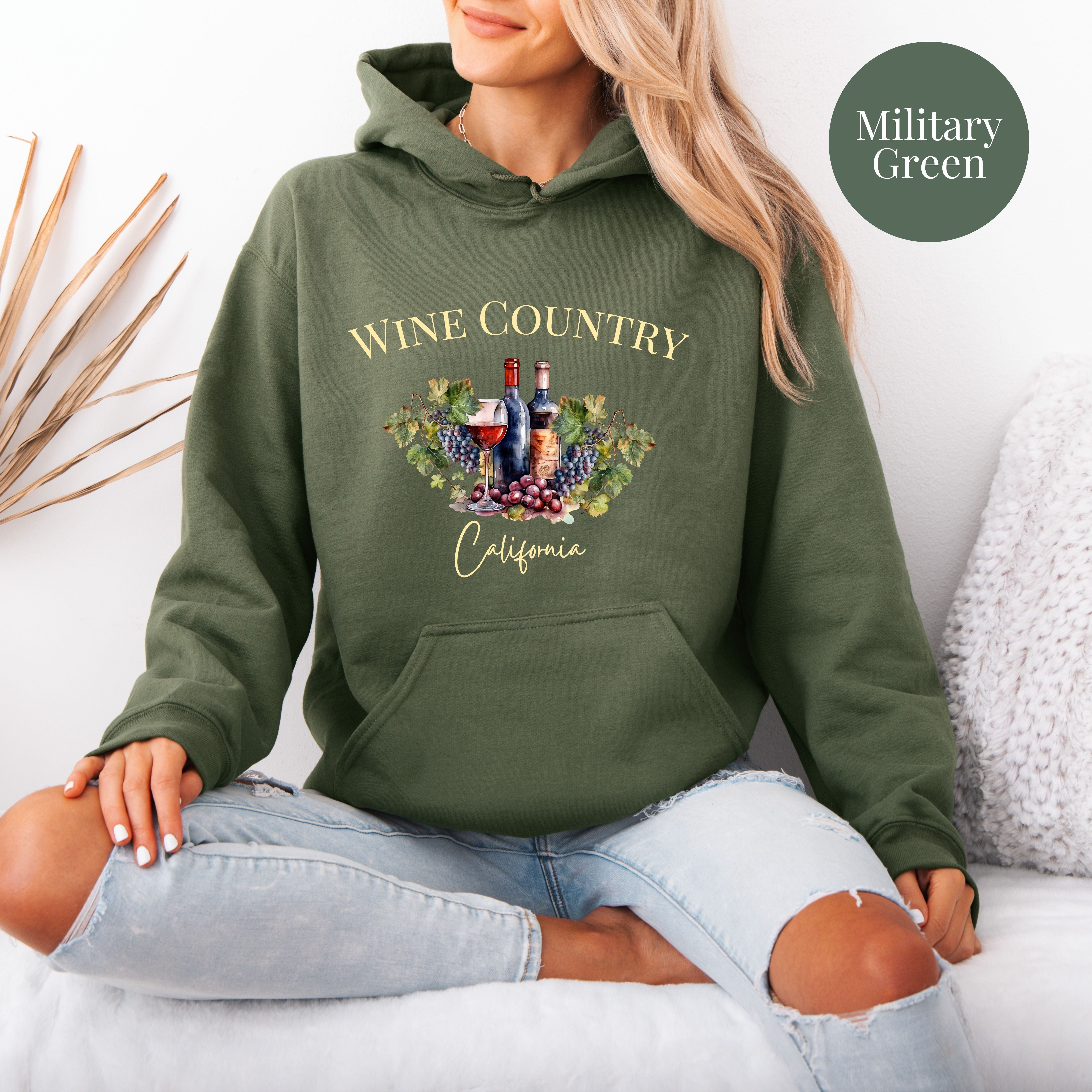 Wine Country California Pullover Hoodie
