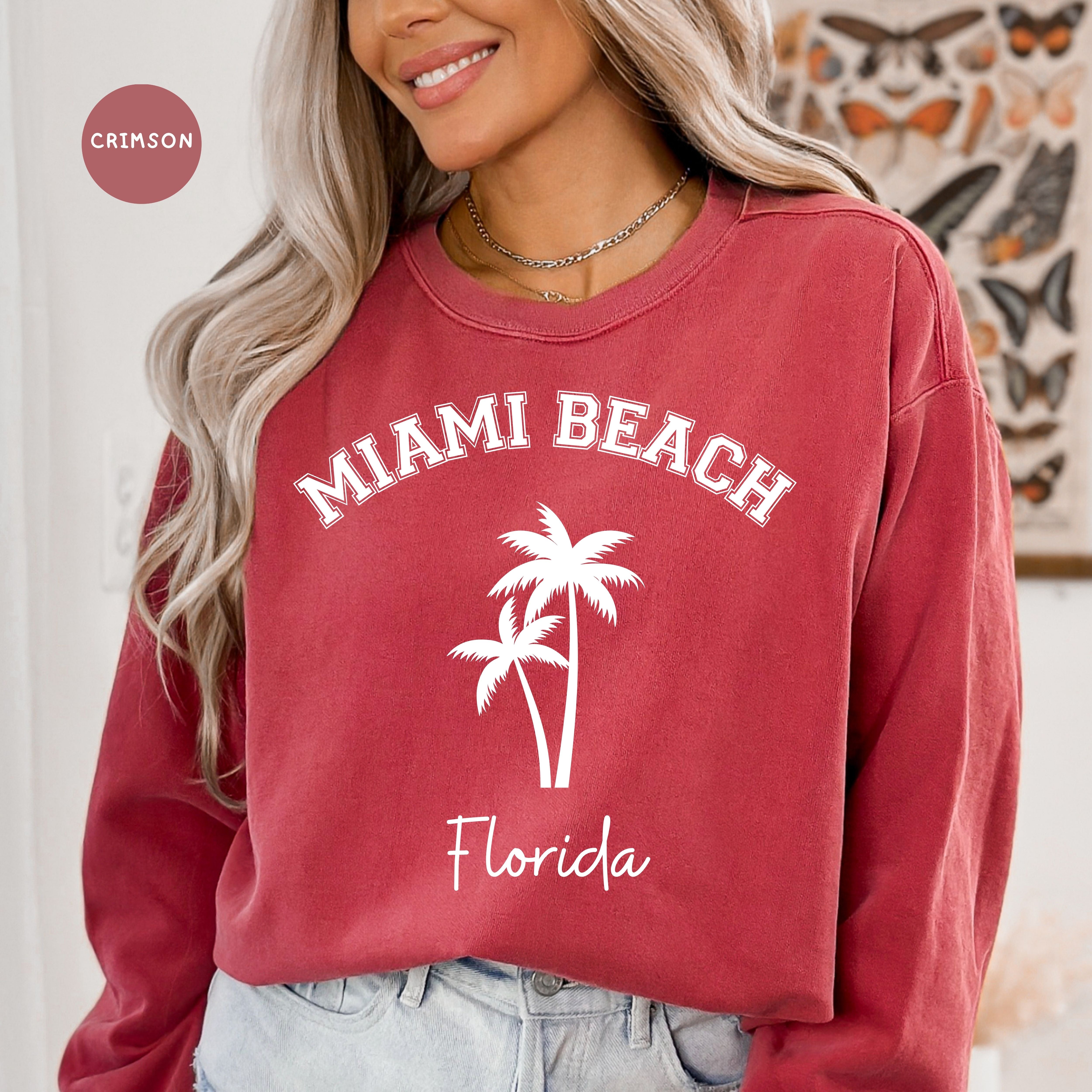 Miami Beach Florida Comfort Colors Sweatshirt