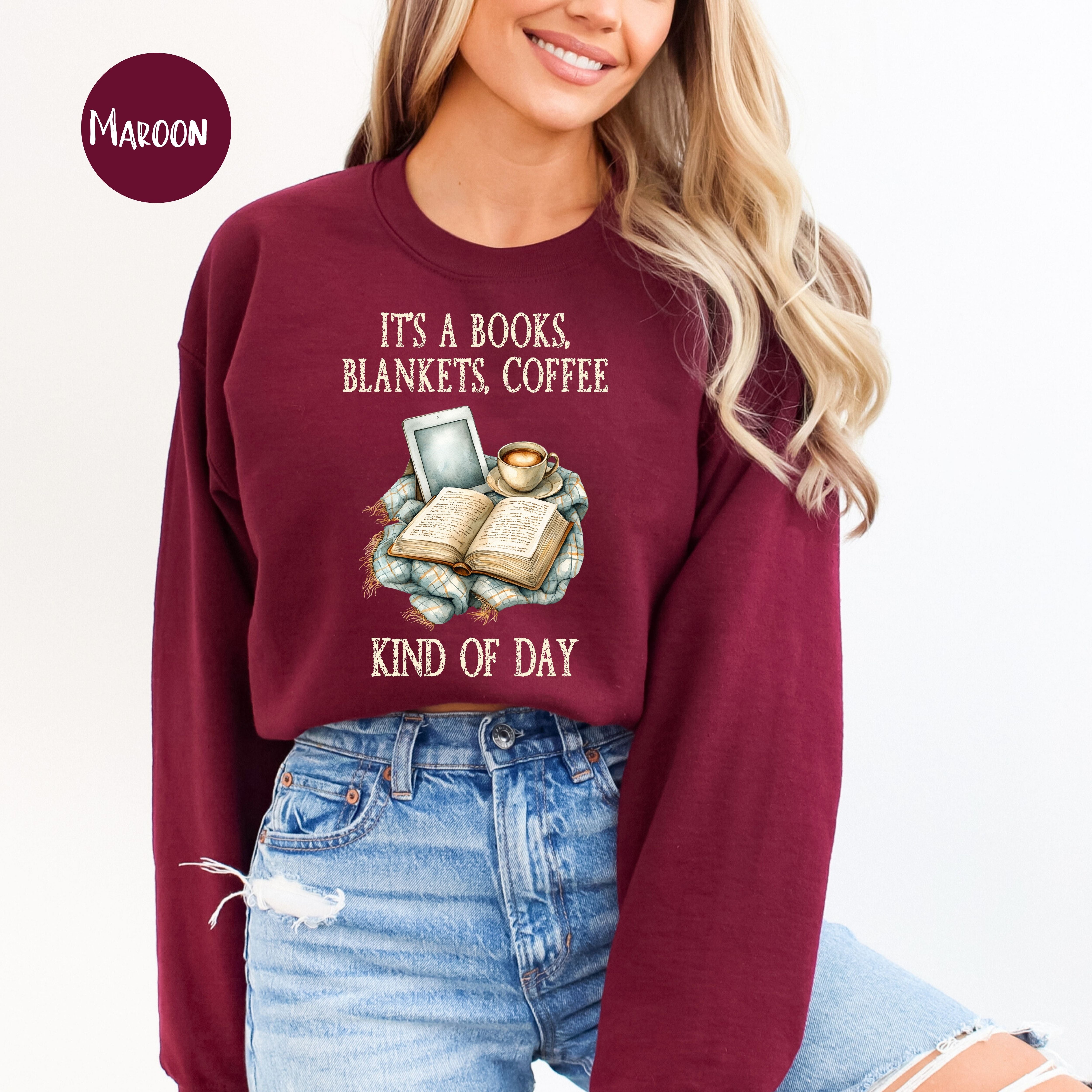 Cozy Weather Sweatshirt, Book Lover Gift