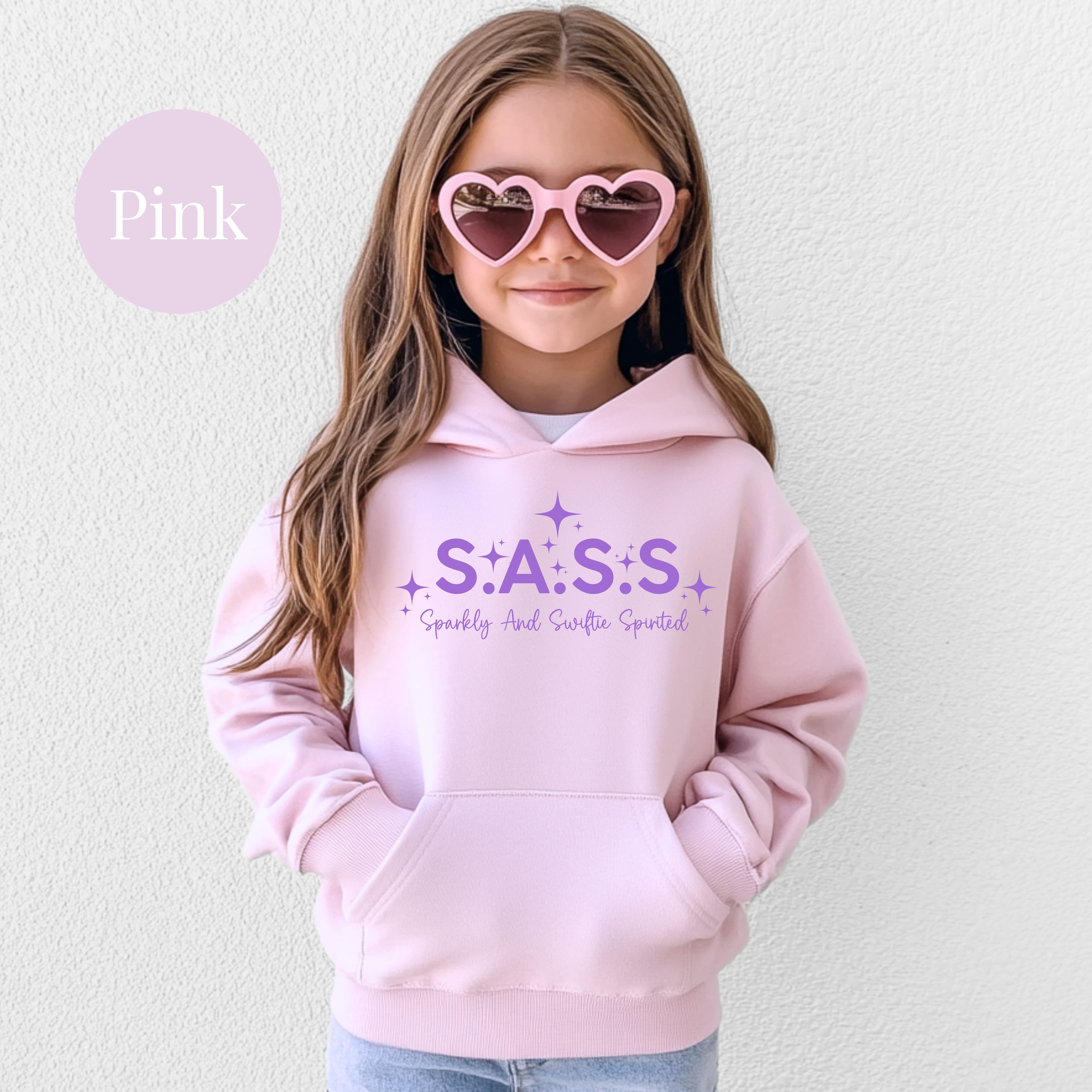 Swiftie Fans Children's Pullover Hoodie, Sparkly And Swiftie Spirited SASS Youth Hoodie