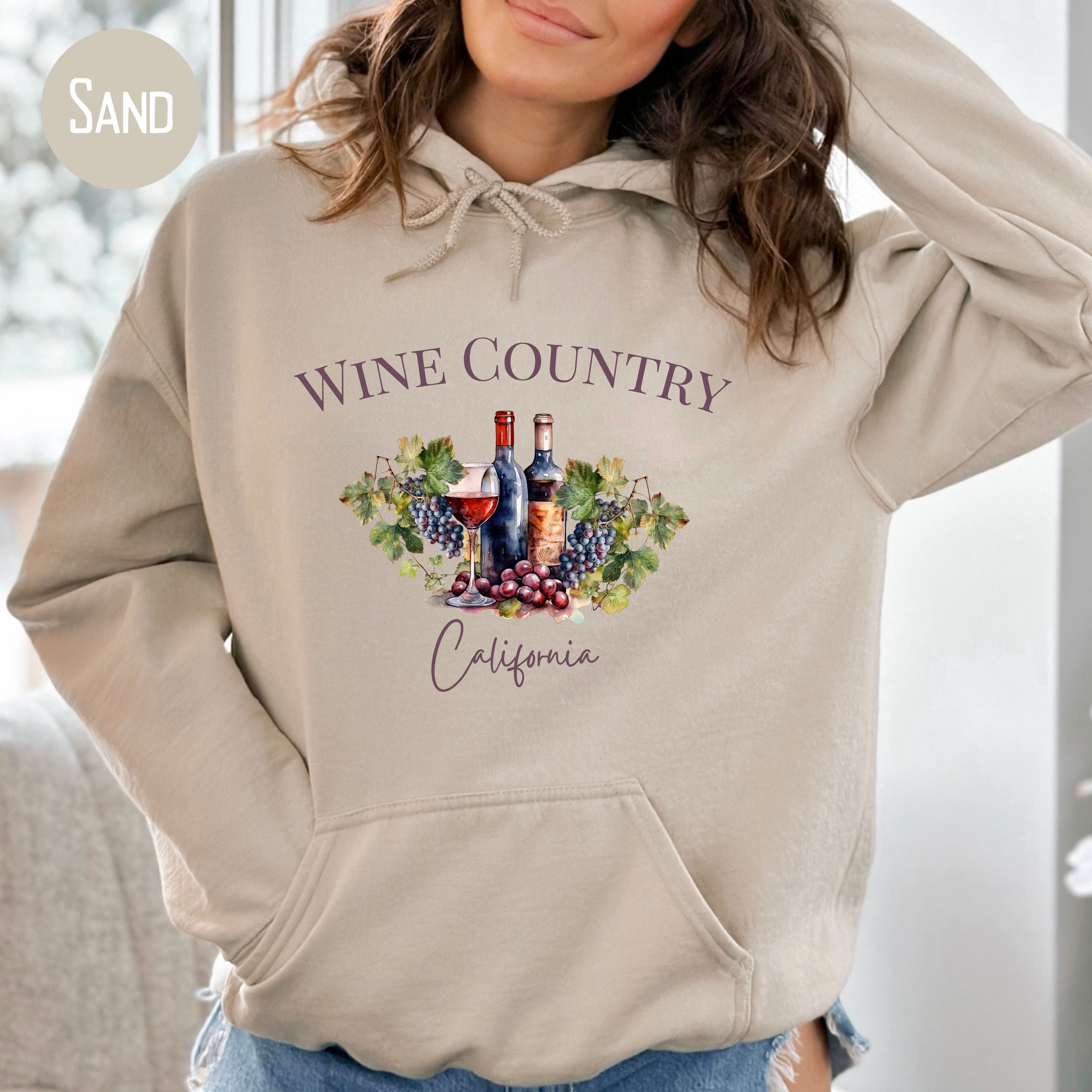 Wine Country California Pullover Hoodie