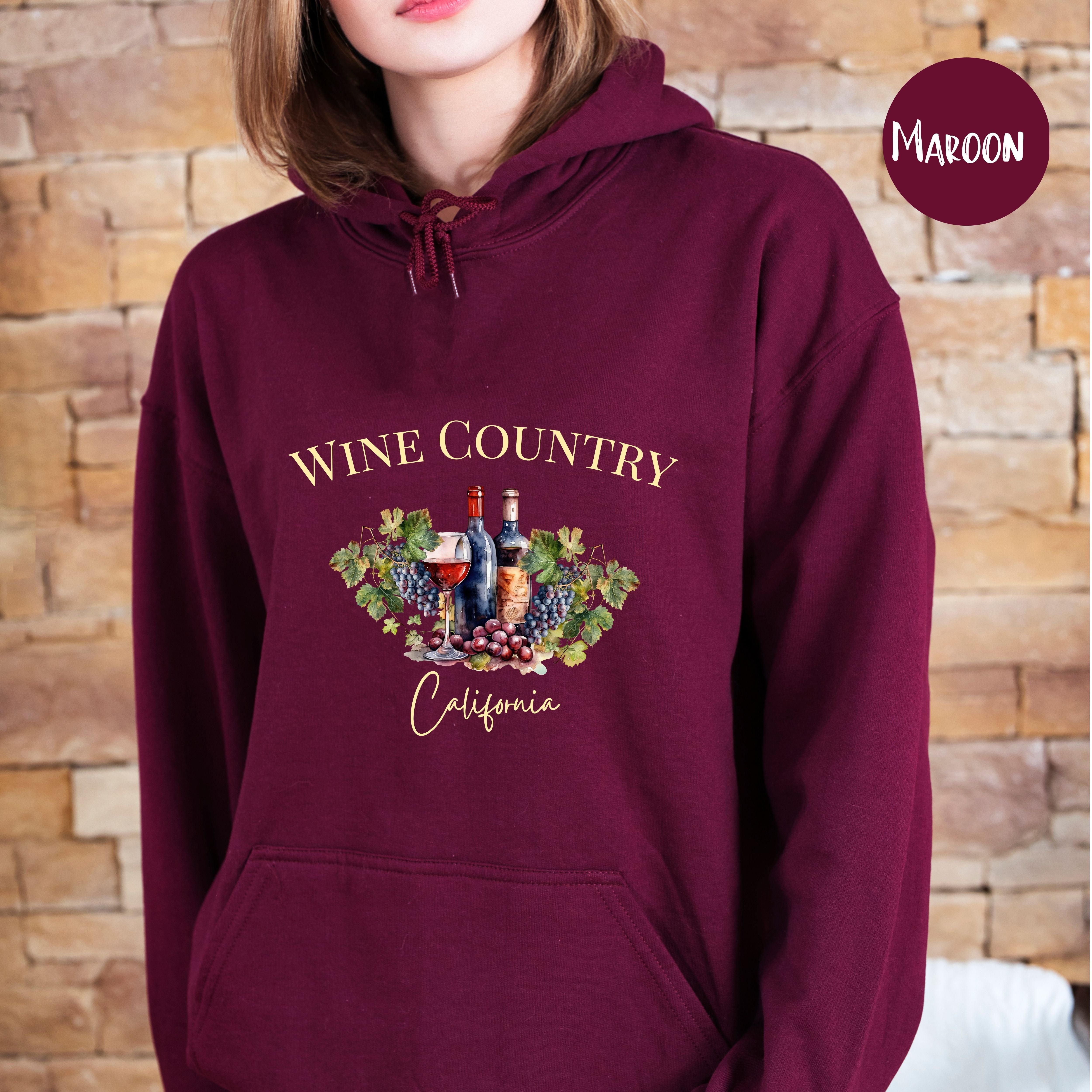 Wine Country California Pullover Hoodie