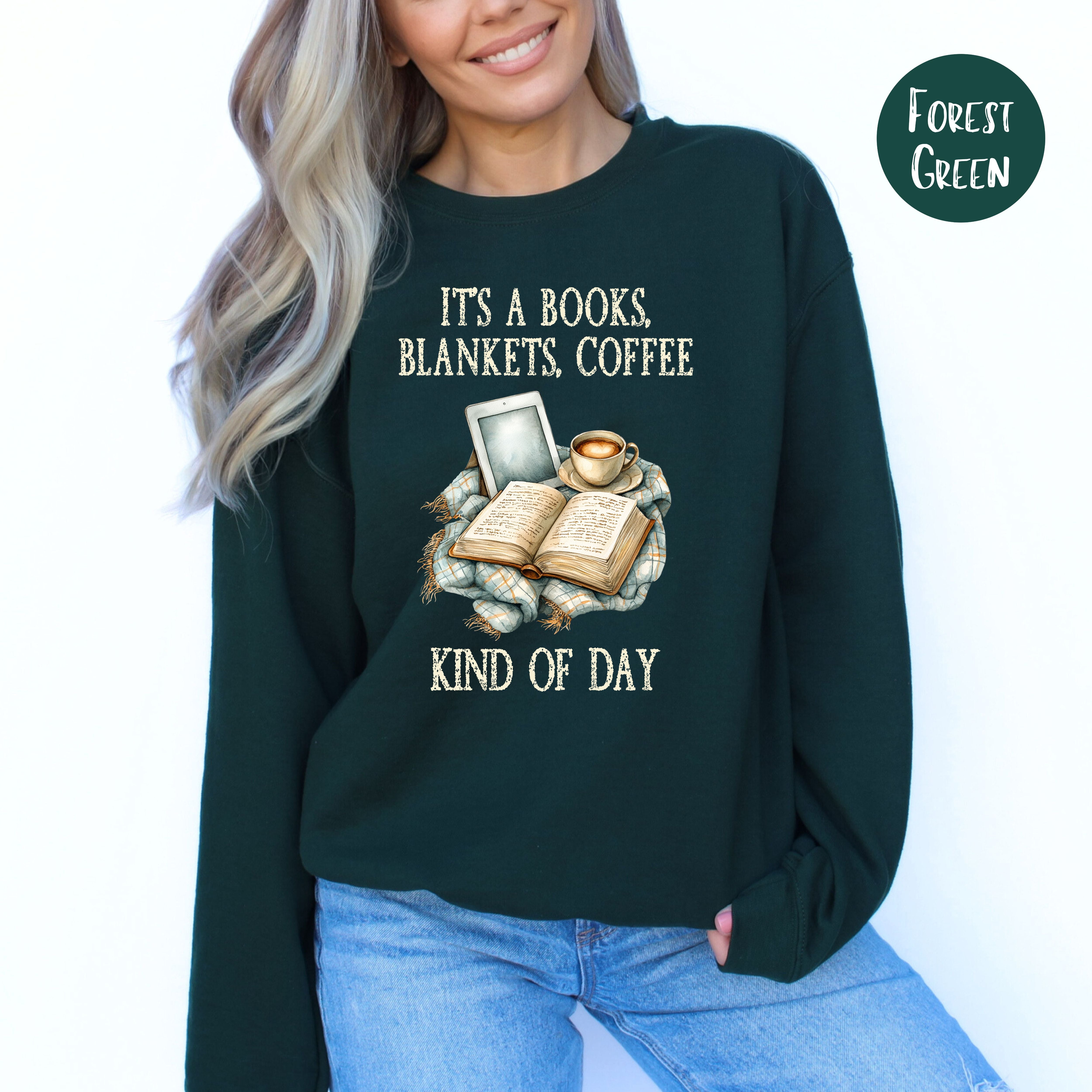Cozy Weather Sweatshirt, Book Lover Gift