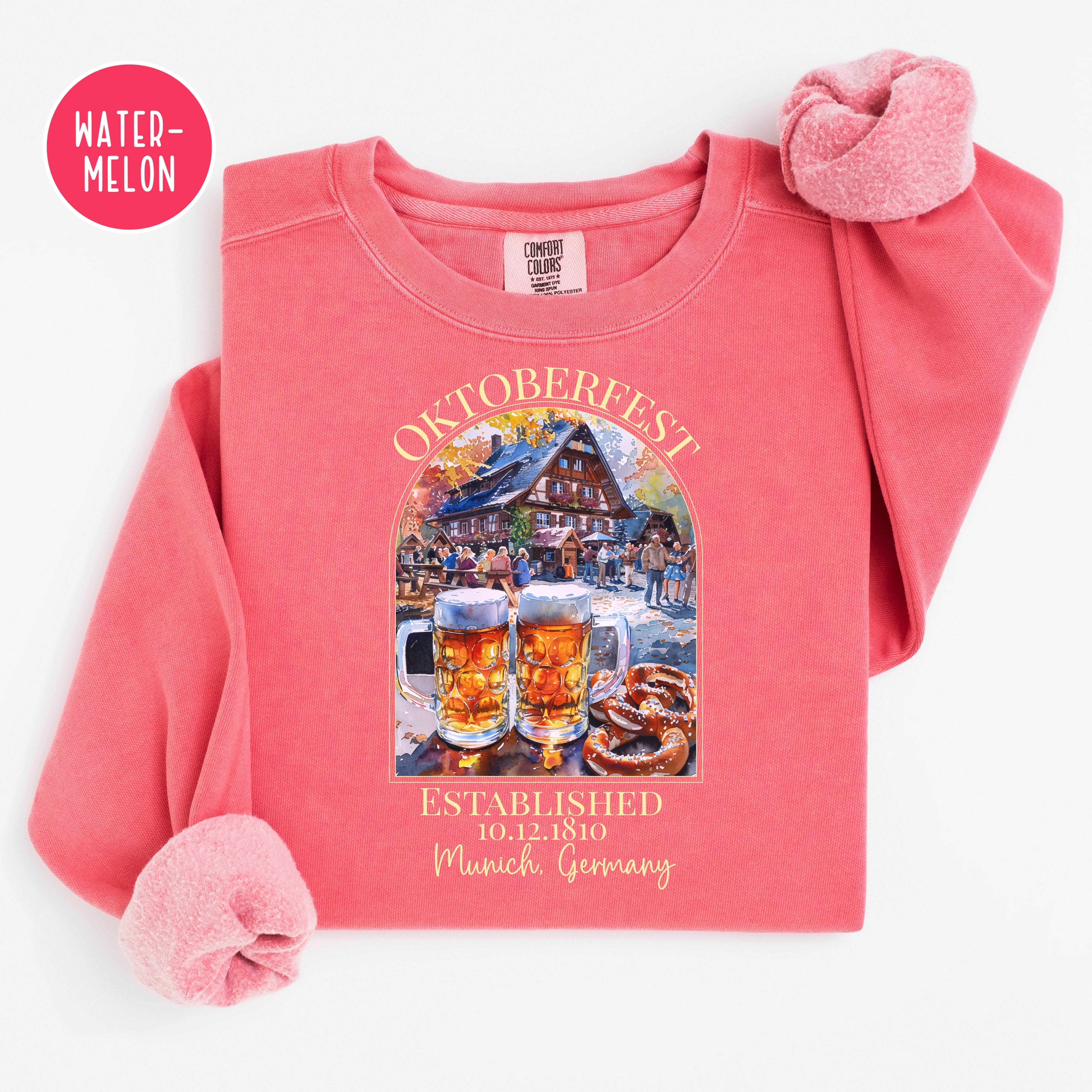 Oktoberfest Celebration Comfort Colors Adult Unisex Gift Sweatshirt