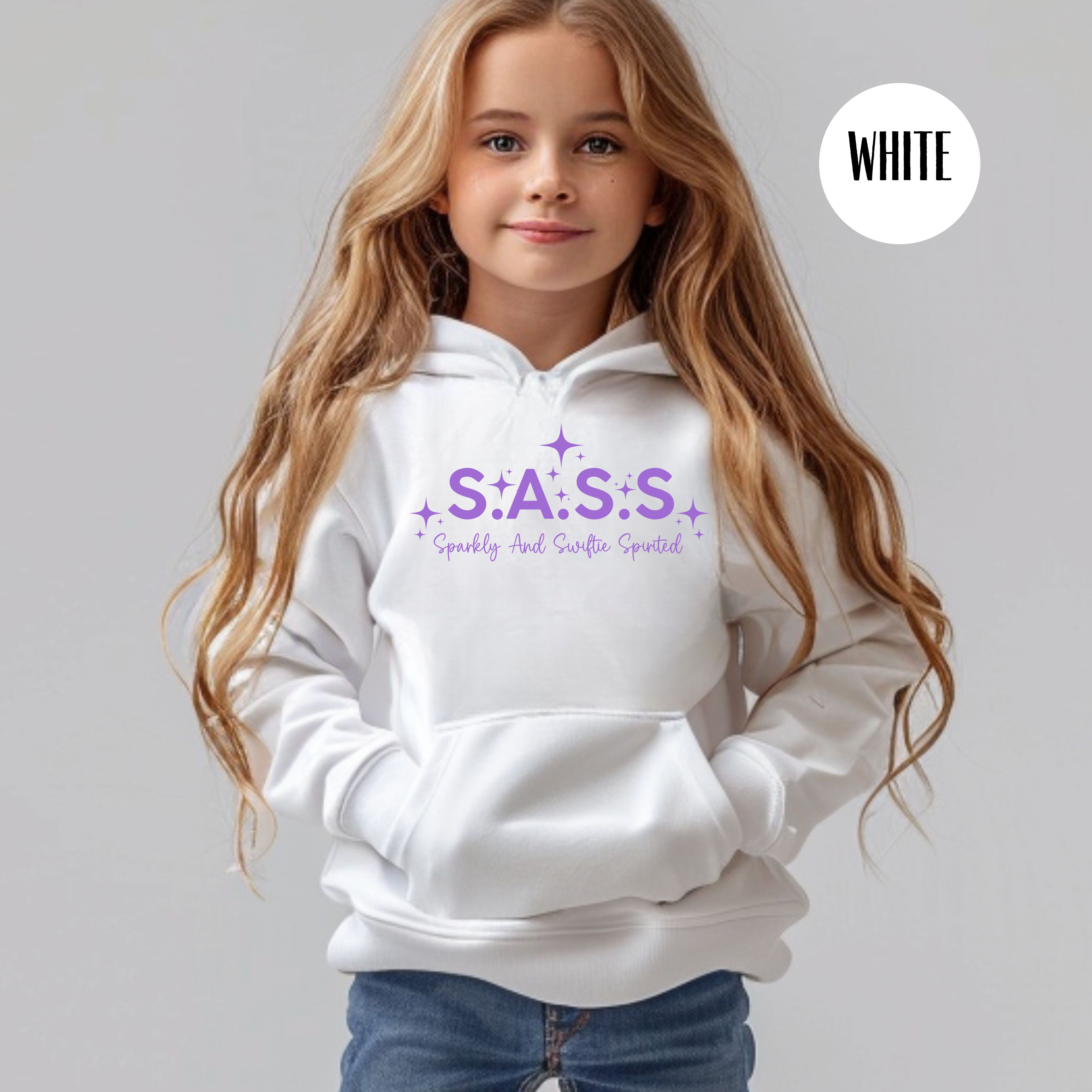 Swiftie Fans Children's Pullover Hoodie, Sparkly And Swiftie Spirited SASS Youth Hoodie