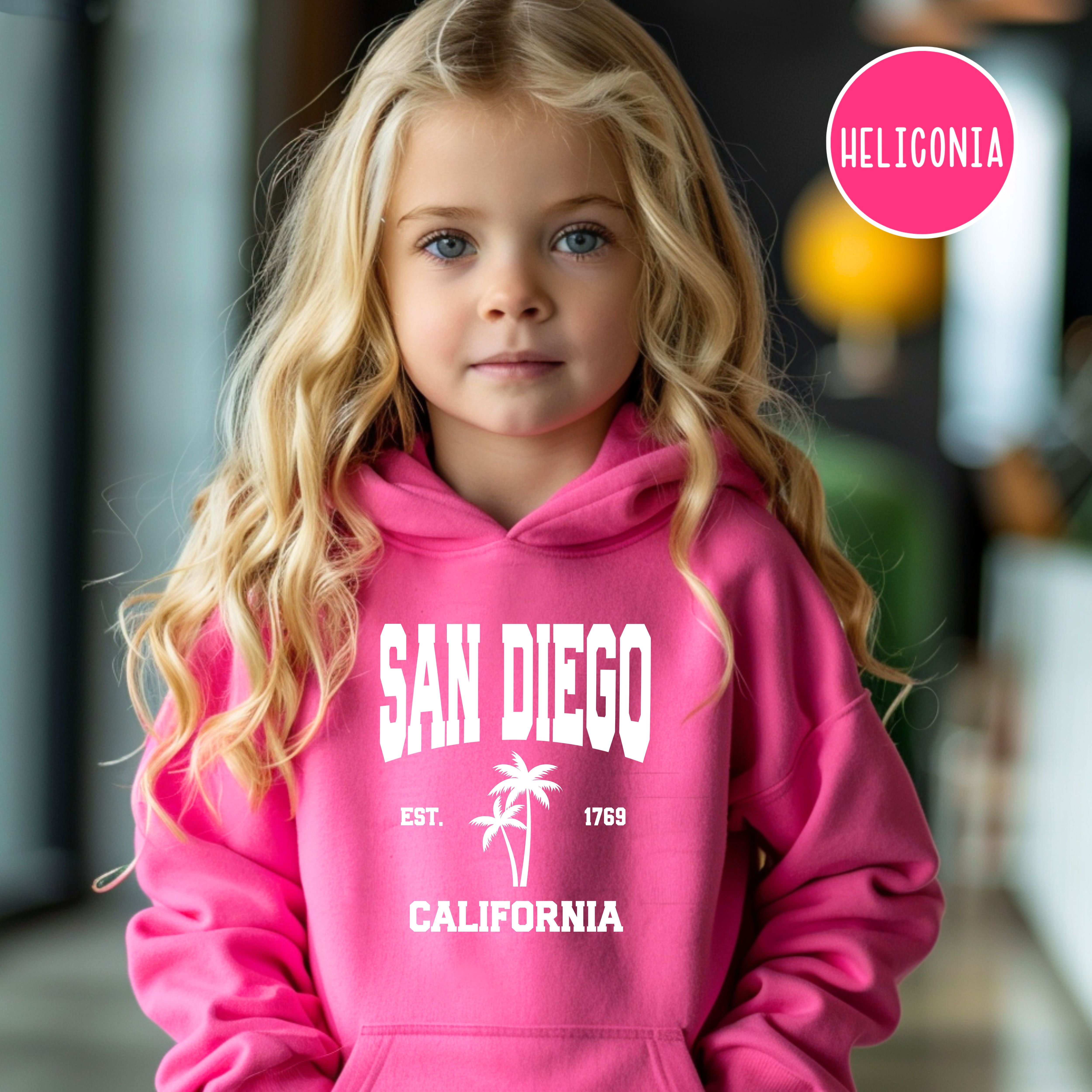 San Diego California Youth Hoodie, San Diego Vacation Kids Sized Gift Hoodie