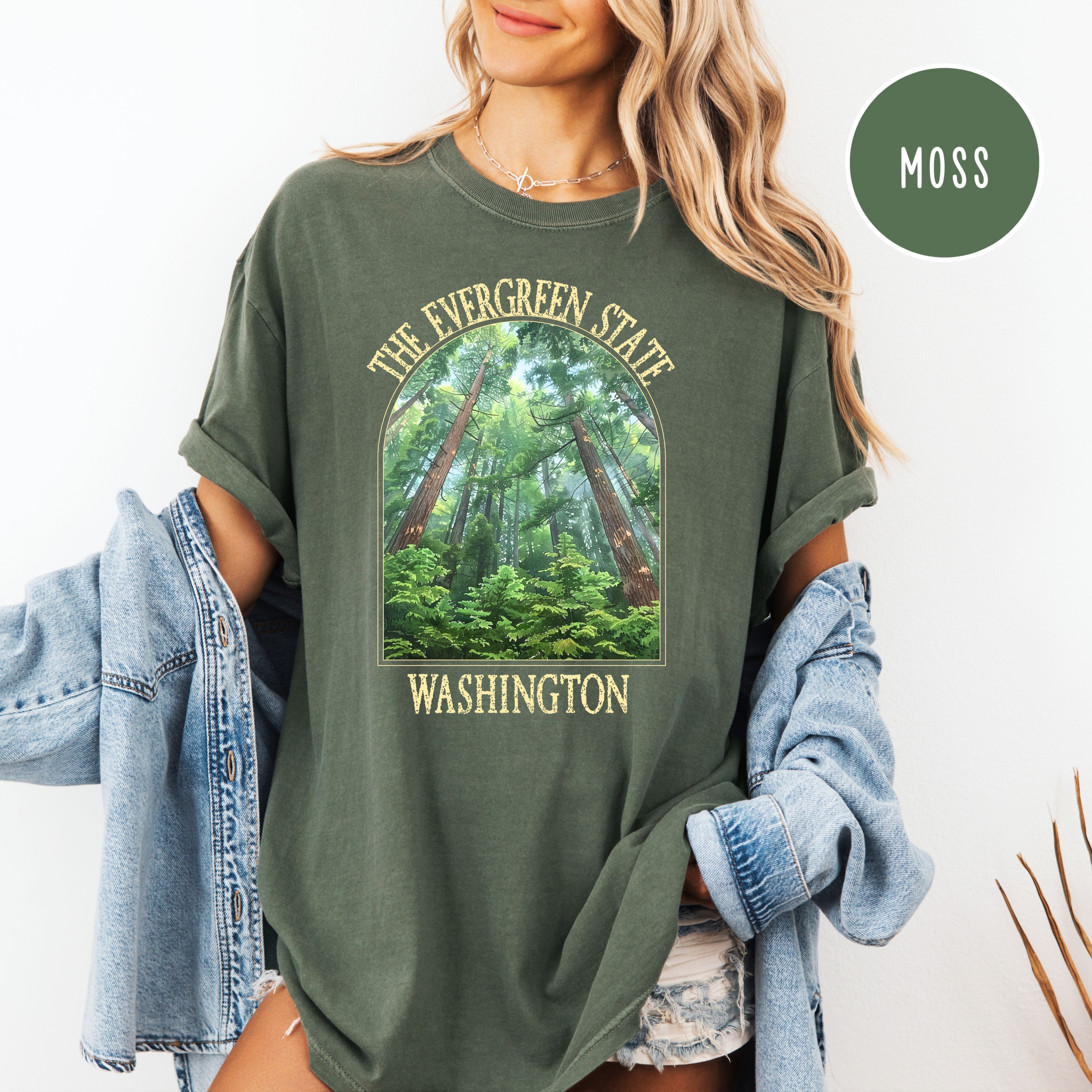 The Evergreen Trees of Washington State Comfort Colors Unisex Tee