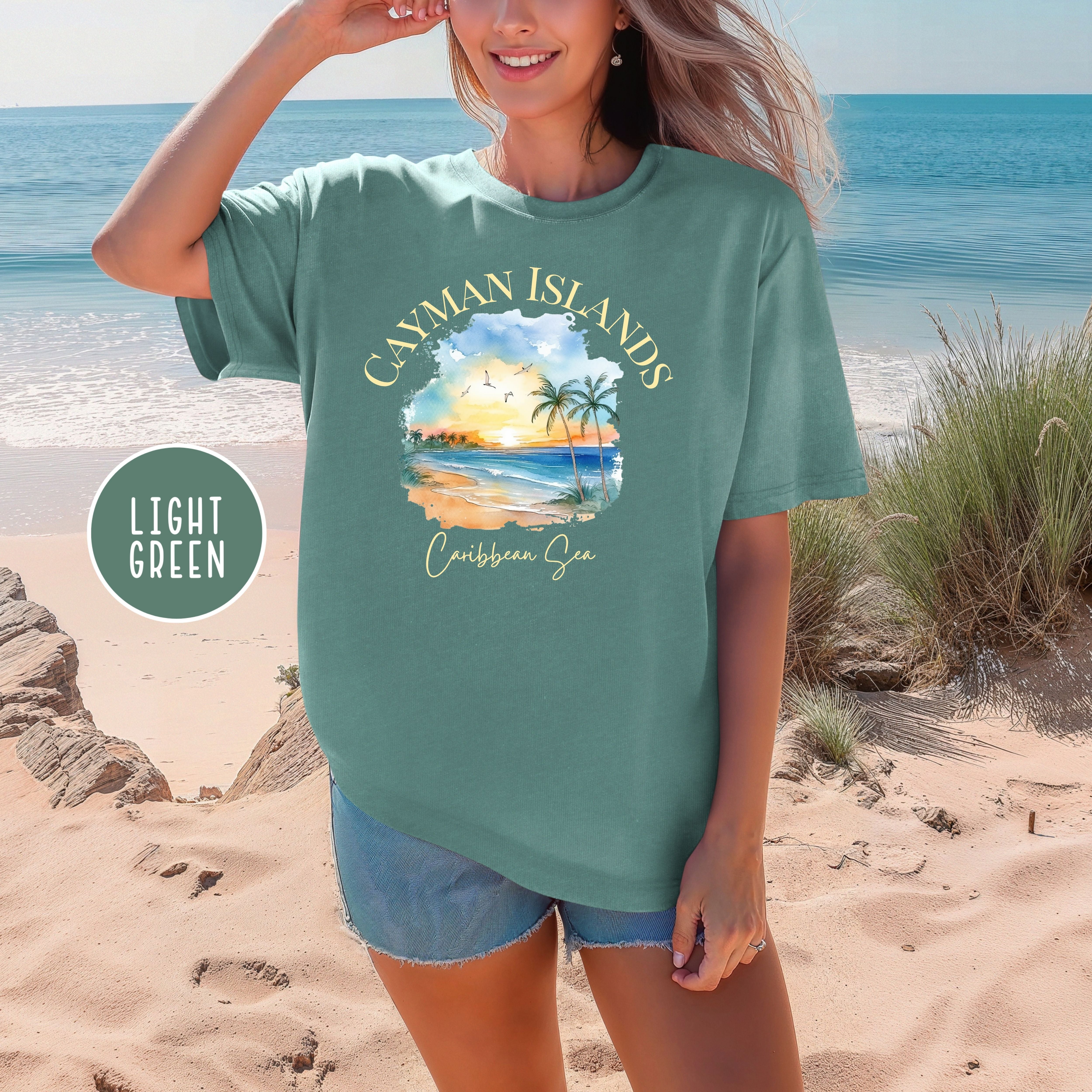 Cayman Islands Sunset Comfort Colors® Tee