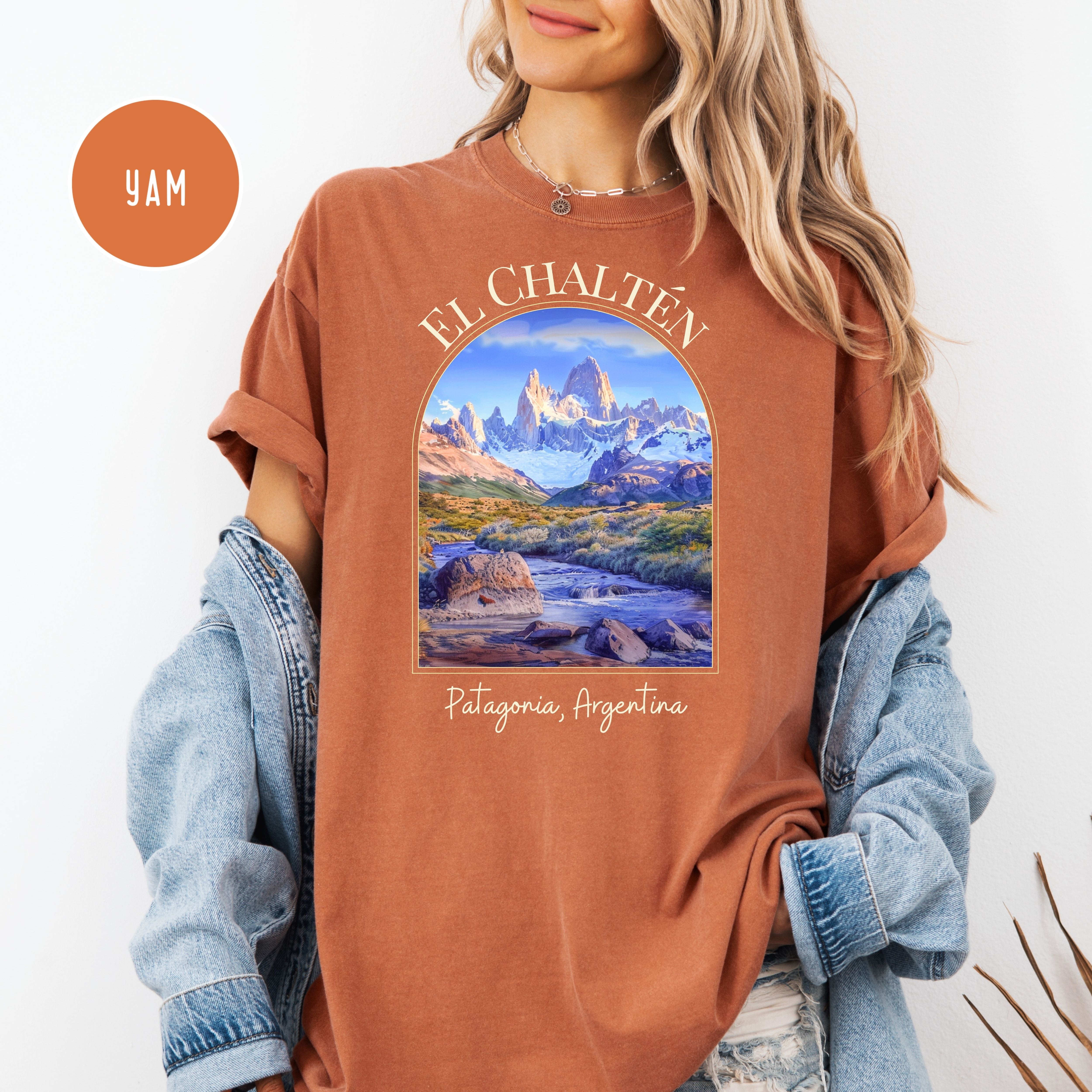 Santa Cruz Argentina Sunset, El Chaltén Patagonia  Comfort Colors Tee