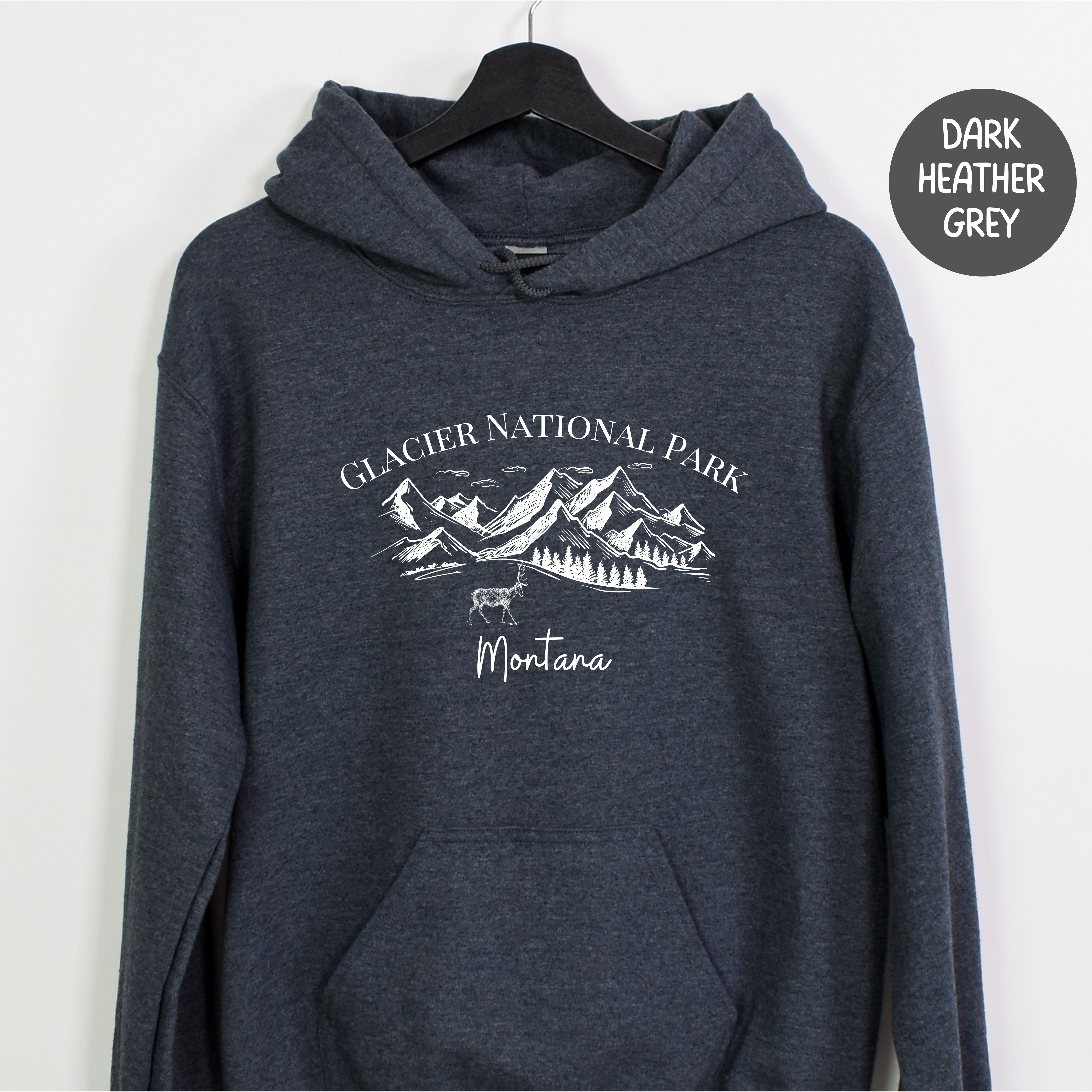 Glacier National Park Gildan Brand Hoodie Adult Unisex