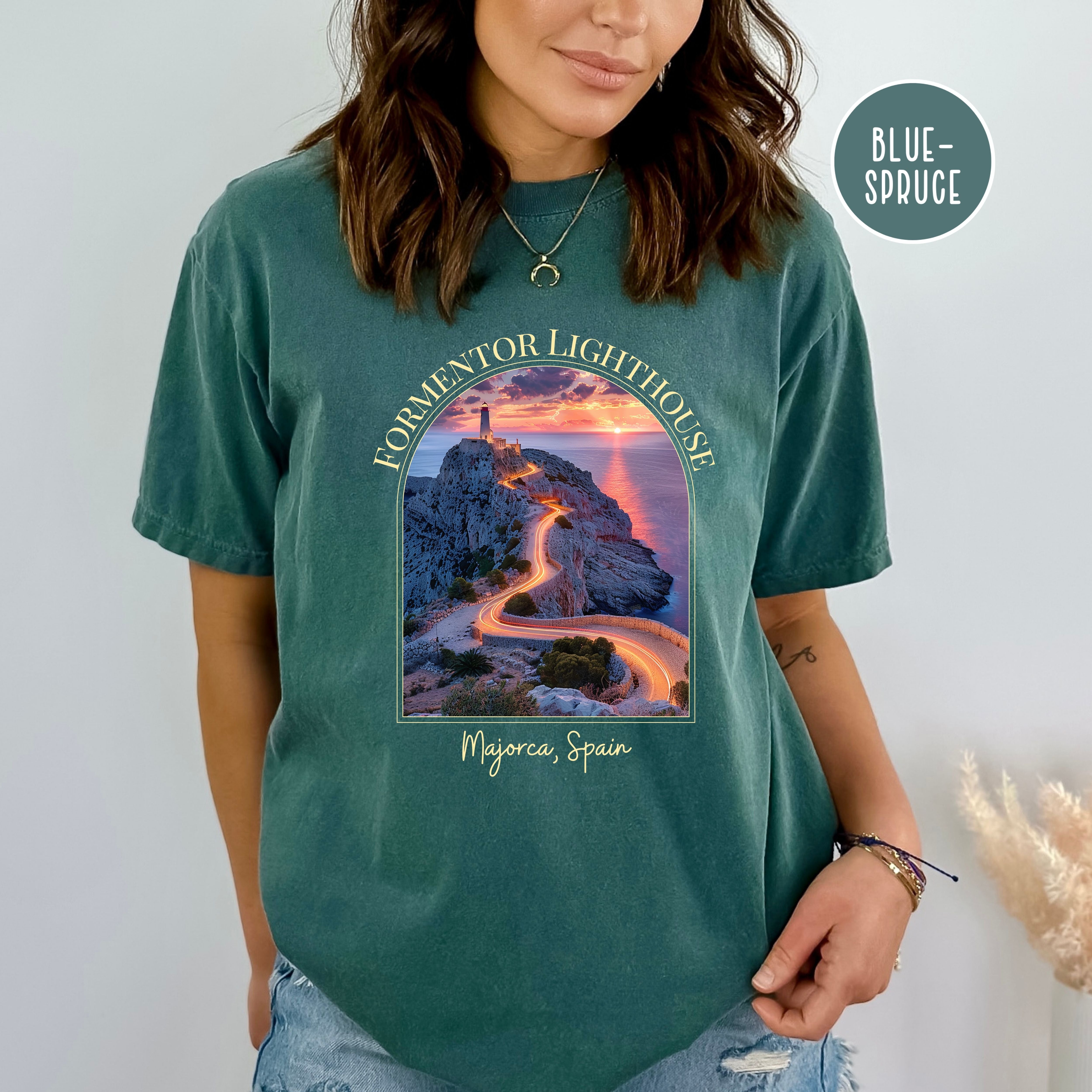 Formentor Lighthouse Majorca Spain Comfort Colors® Tee