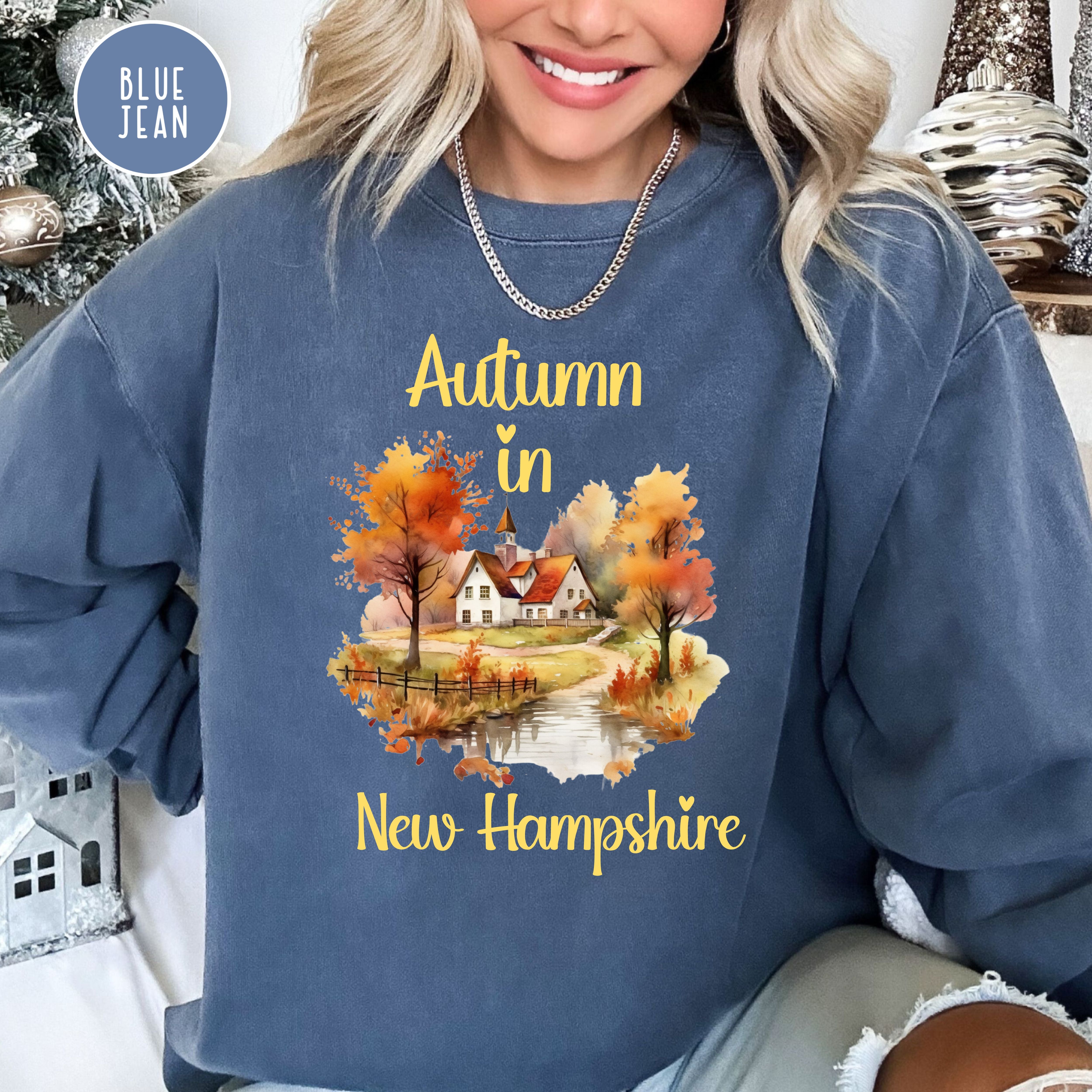 New Hampshire Autumn Comfort Colors® Sweatshirt