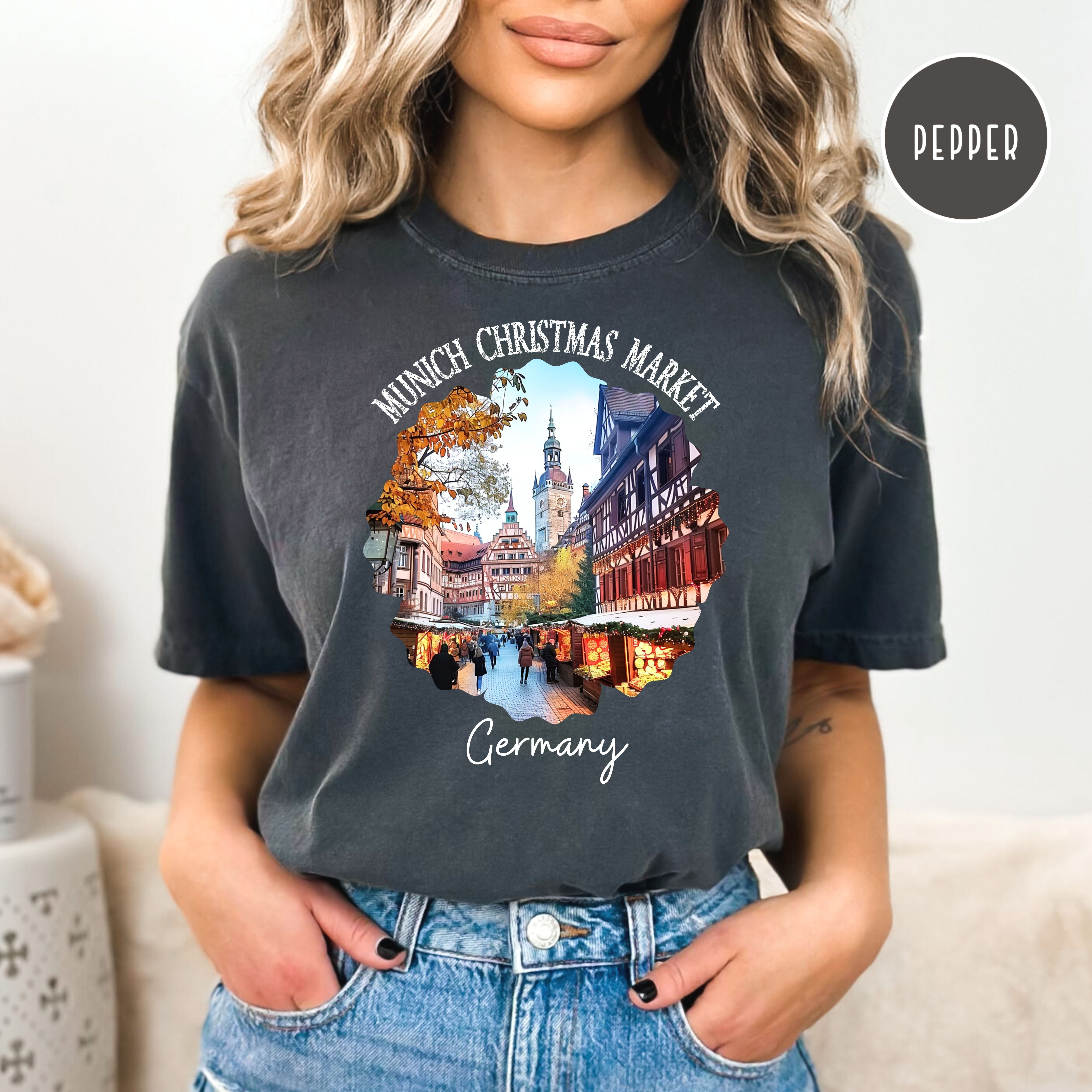 Munich Germany Christmas Market Comfort Colors® Tee