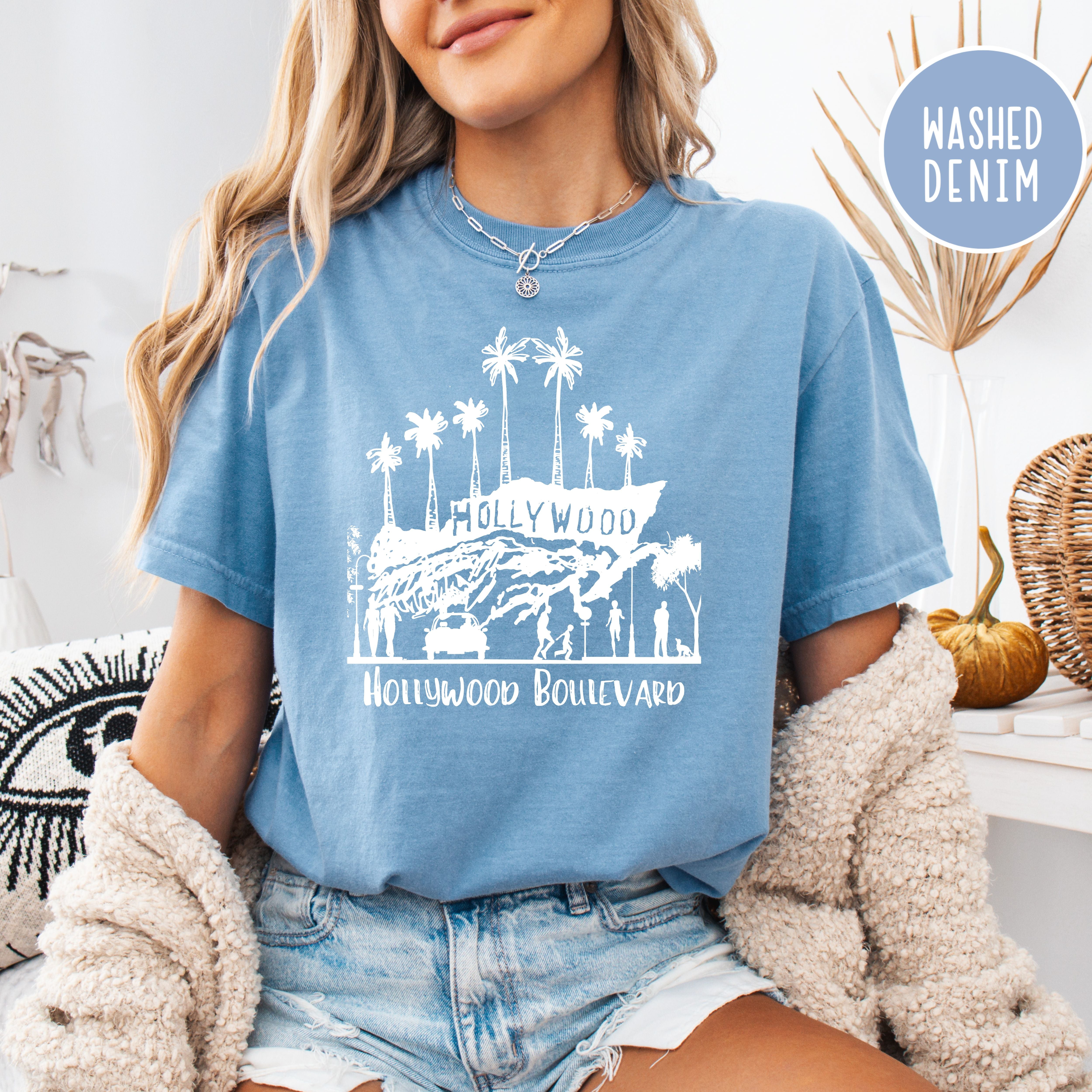 Hollywood California Grunge Style Comfort Colors® Tee