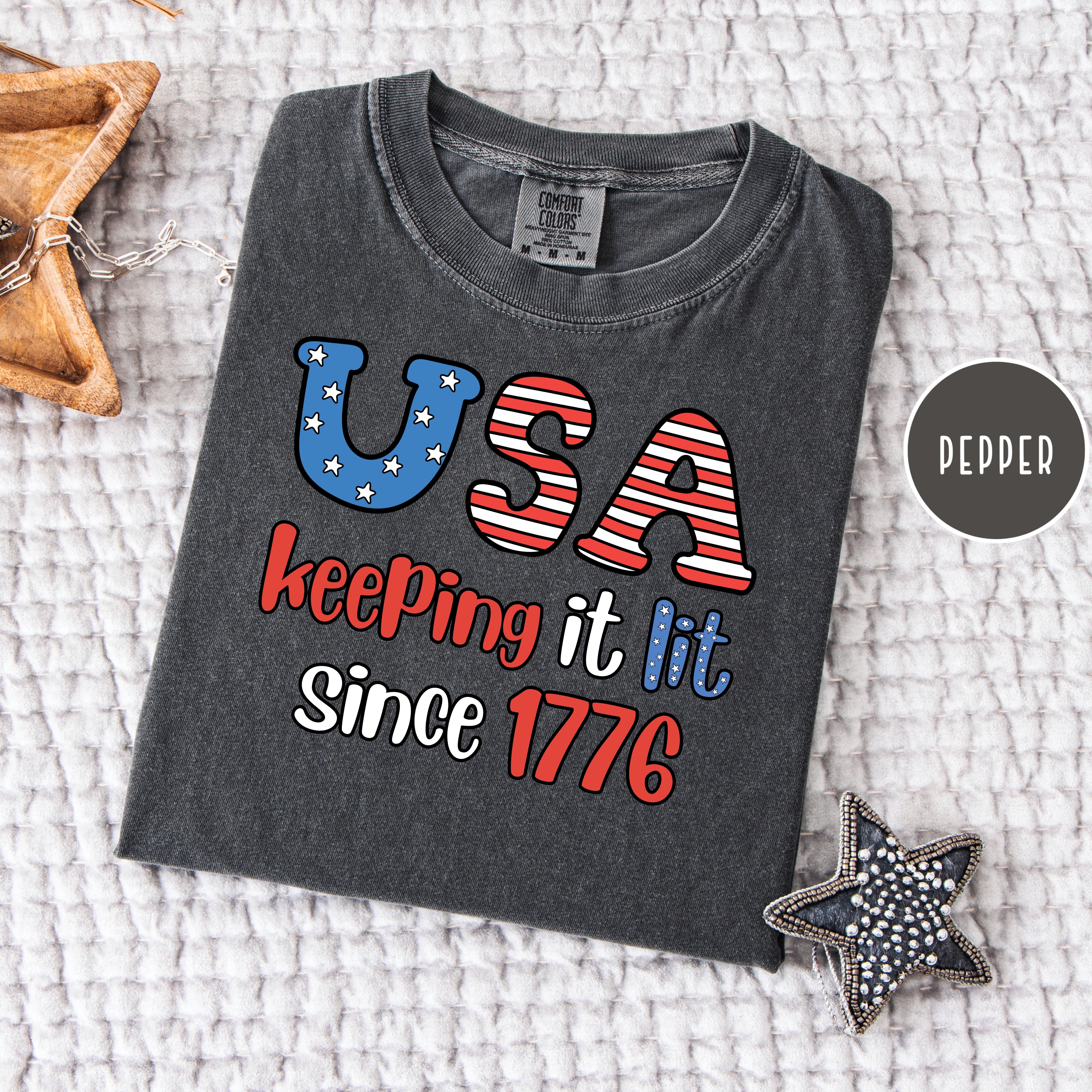 Celebrate America 250 Years Comfort Colors 4th of July Shirt