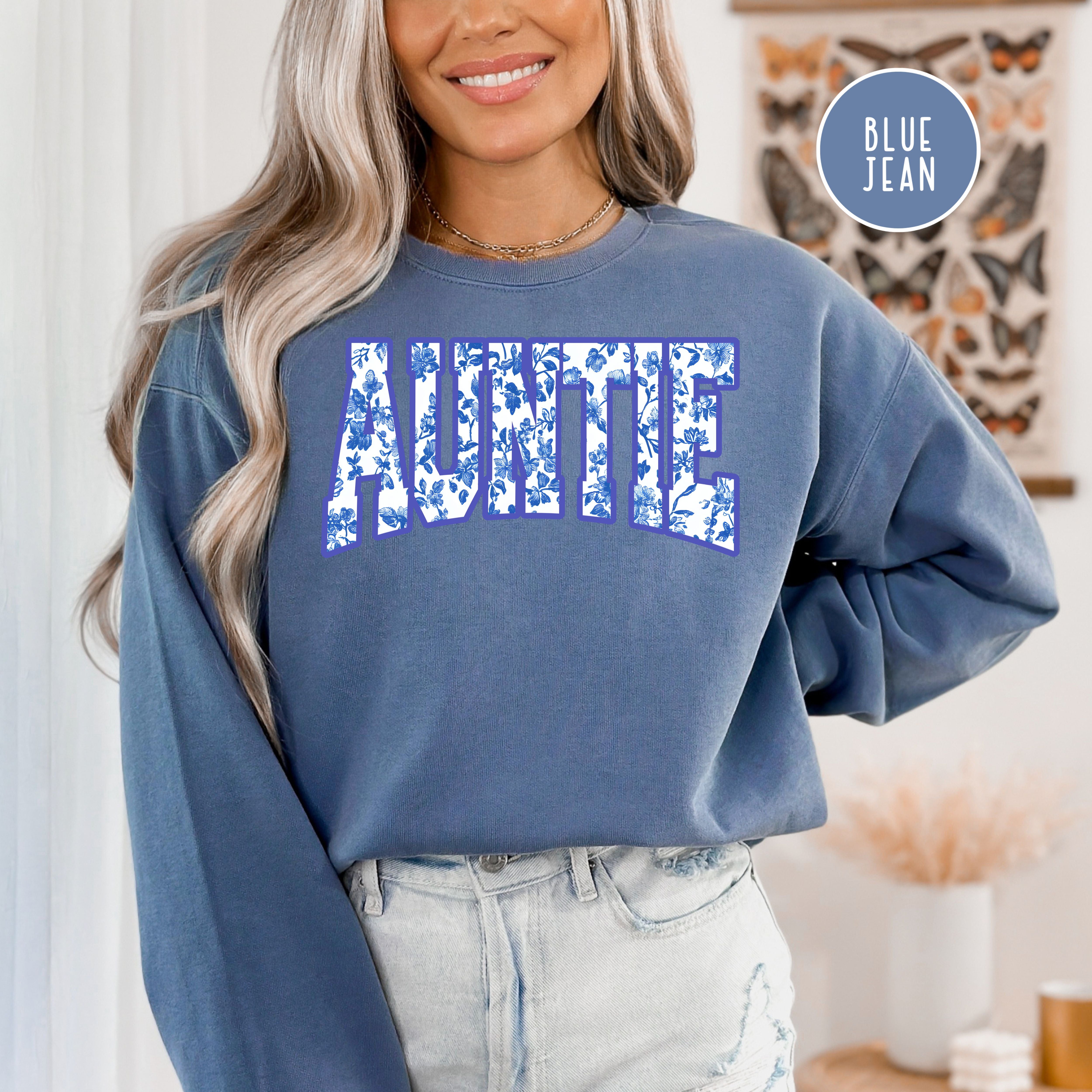 Auntie French Toile Comfort Colors® Sweatshirt