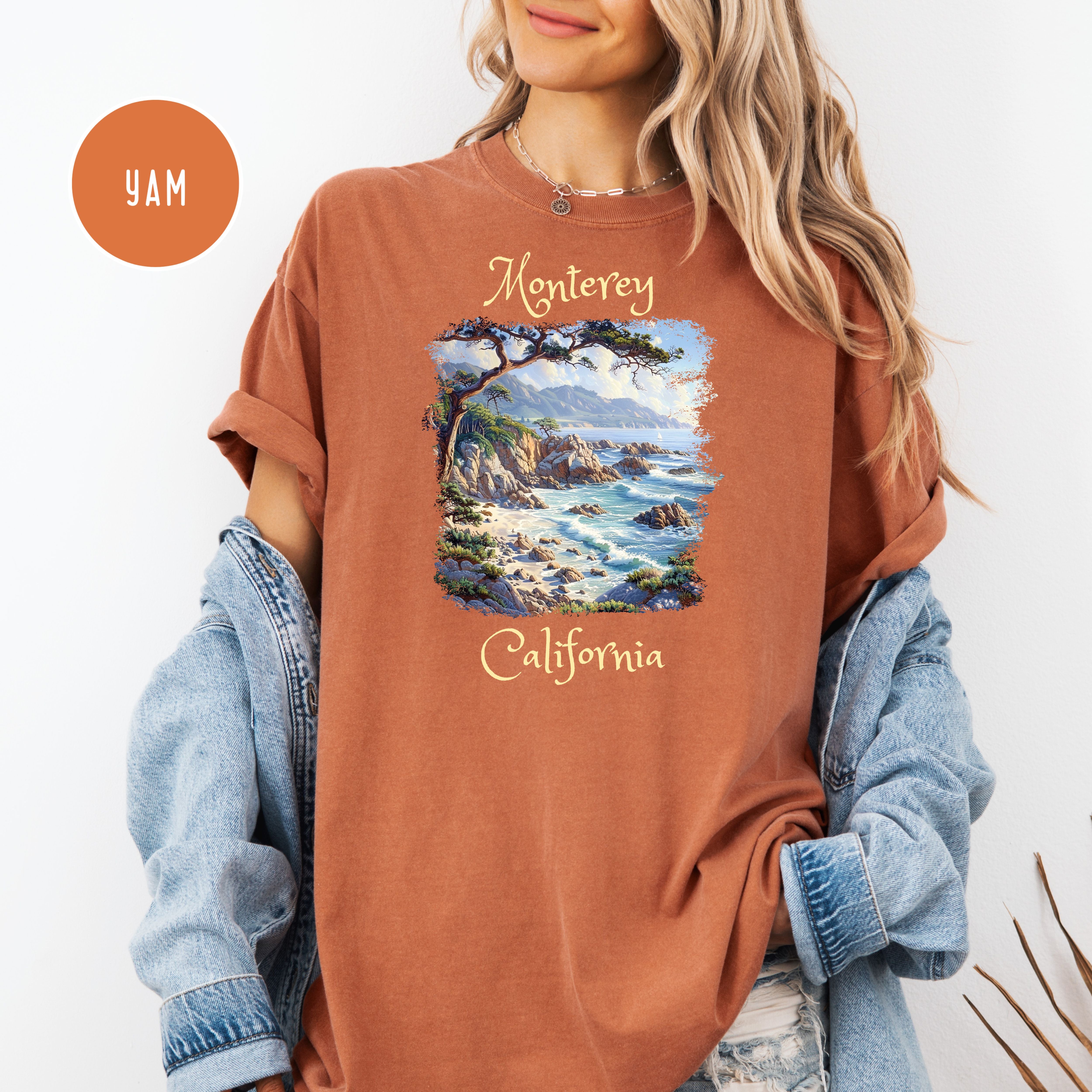 Monterey California Comfort Colors T-Shirt, Pebble Beach Monterey Shirt